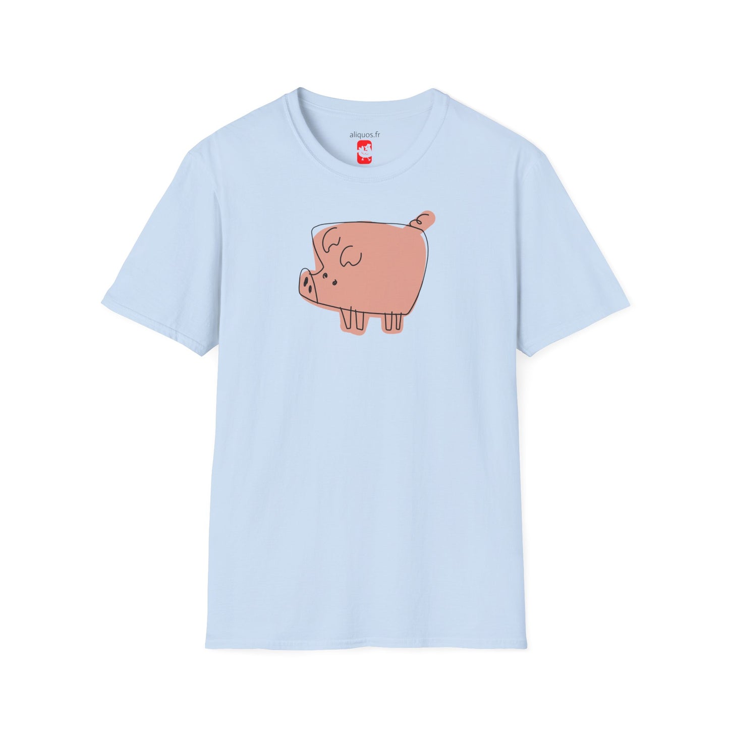 Blocky Piggy Unisex Tee - ALIQUOS