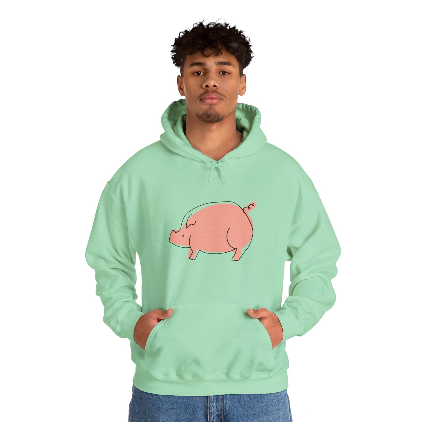 Chubby Piggy Unisex Hooded Sweatshirt - ALIQUOS