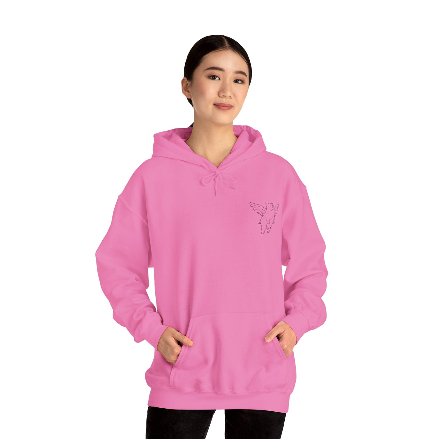 Sweat à capuche unisexe Flying Piggy