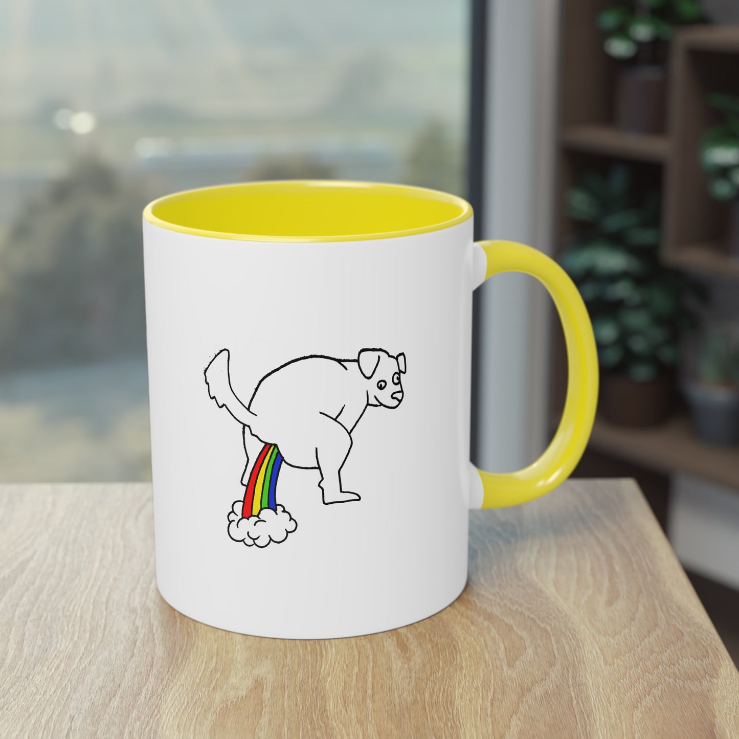 Two Tone Mug - Doggy Rainbow Factory - ALIQUOS