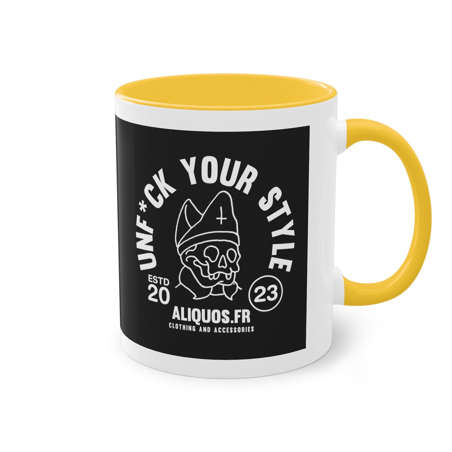 Evil Bishop Two-Tone Coffee Mug, 11oz - ALIQUOS