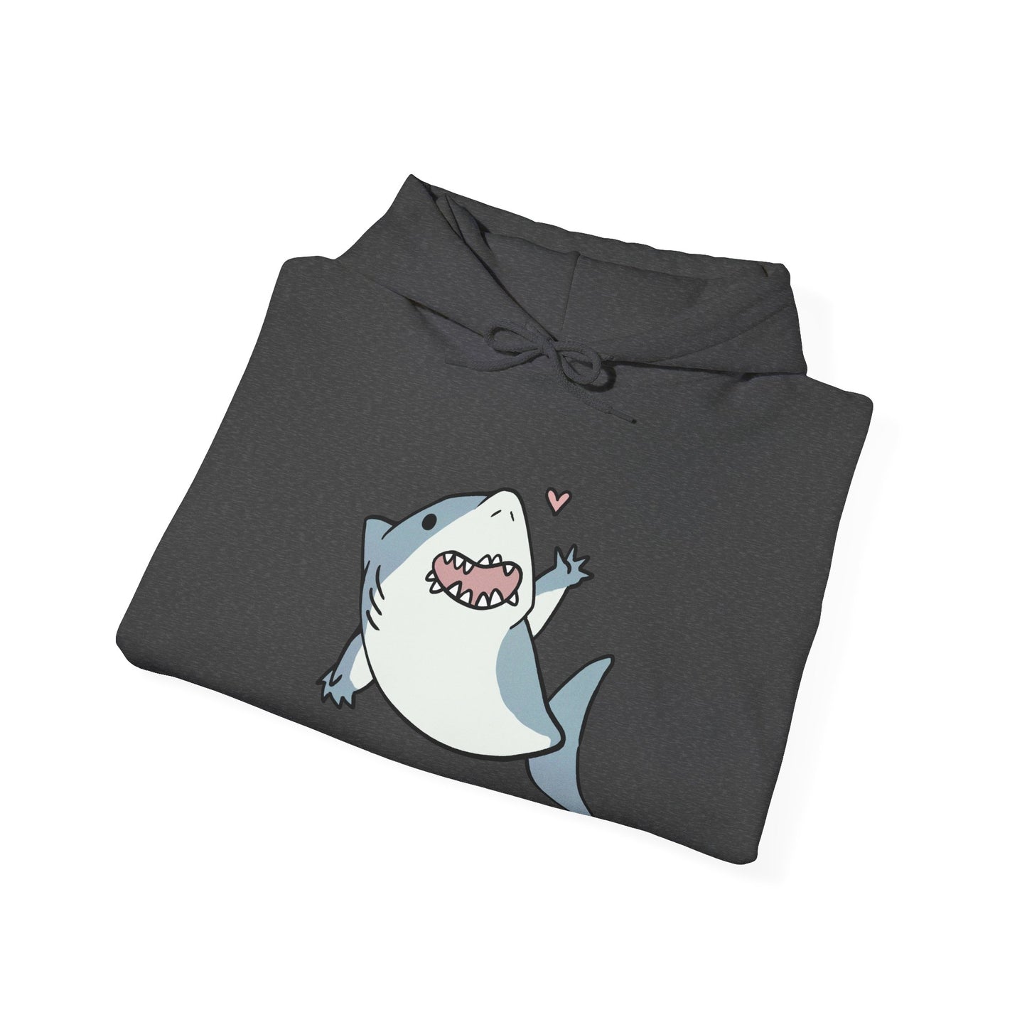 Unisex Hooded Sweatshirt - Cute Shark Wave - Aliquos