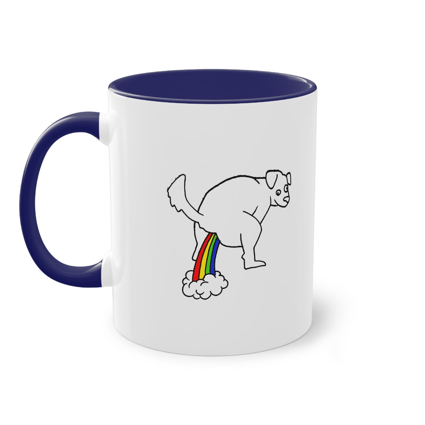 Two Tone Mug - Doggy Rainbow Factory - ALIQUOS