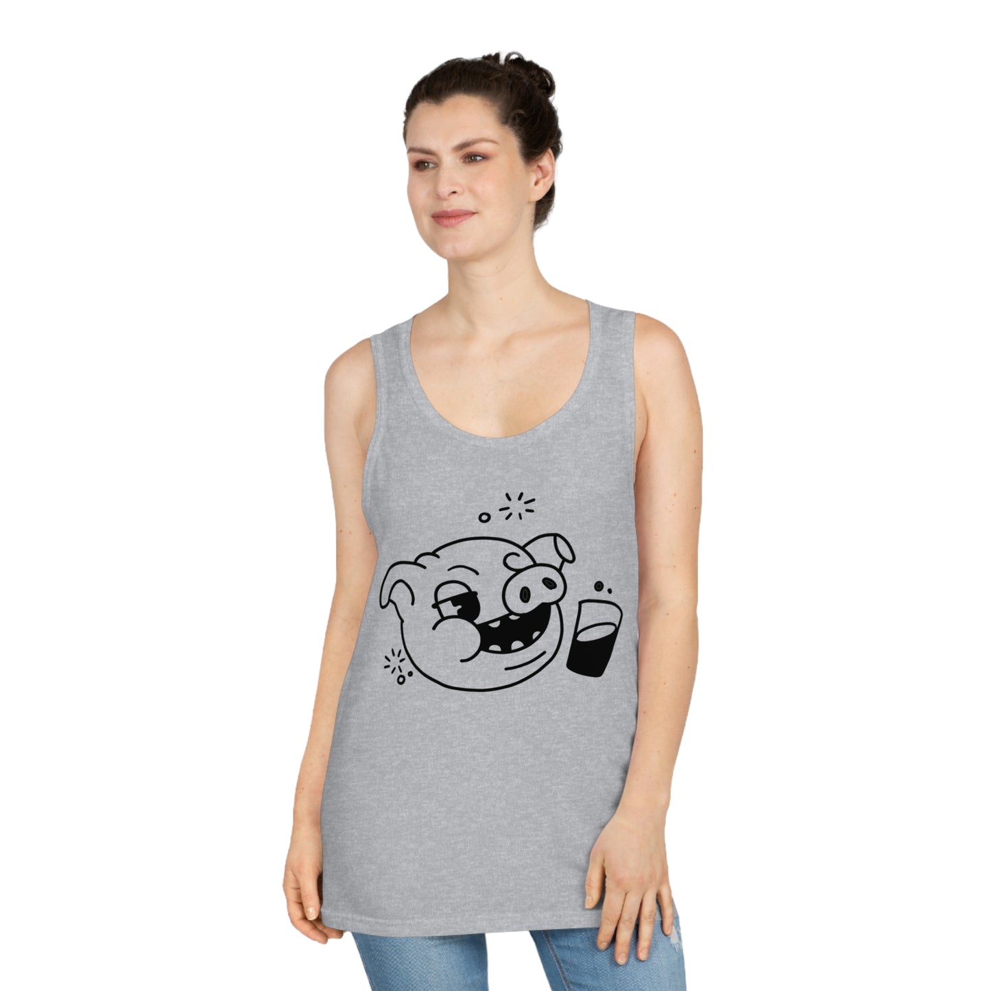 Drunken Piggy Unisex Softstyle Tank Top - ALIQUOS