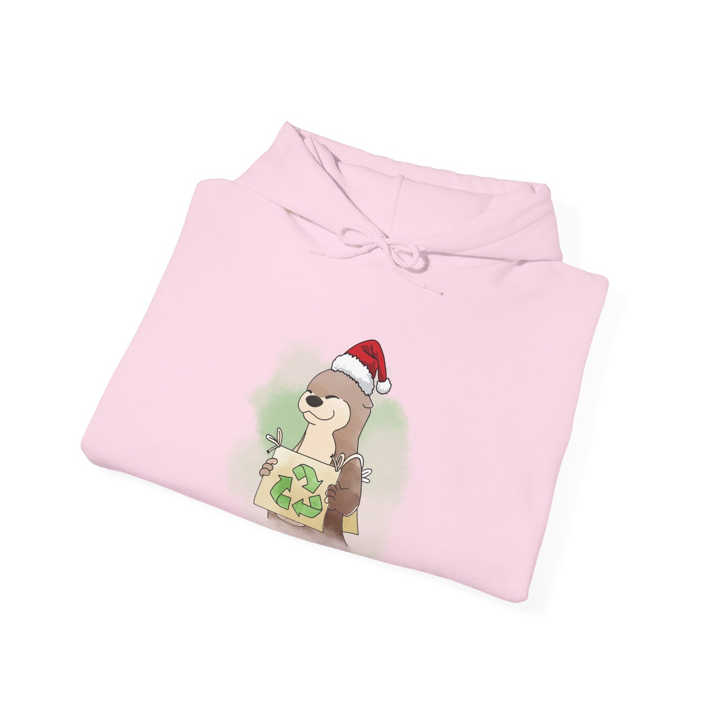 Sweat à capuche unisexe - Loutre de Noël 5