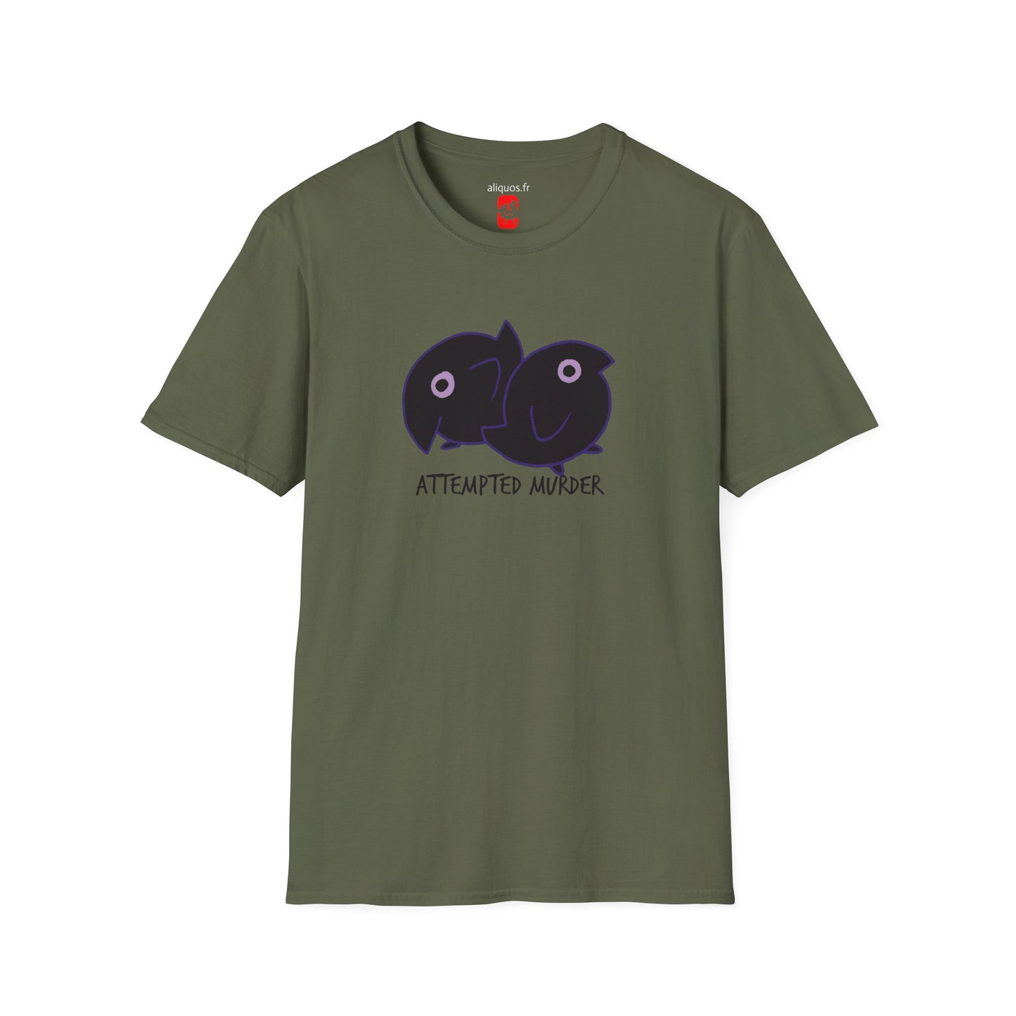 Unisex Tee - Attempted Murder Design - ALIQUOS