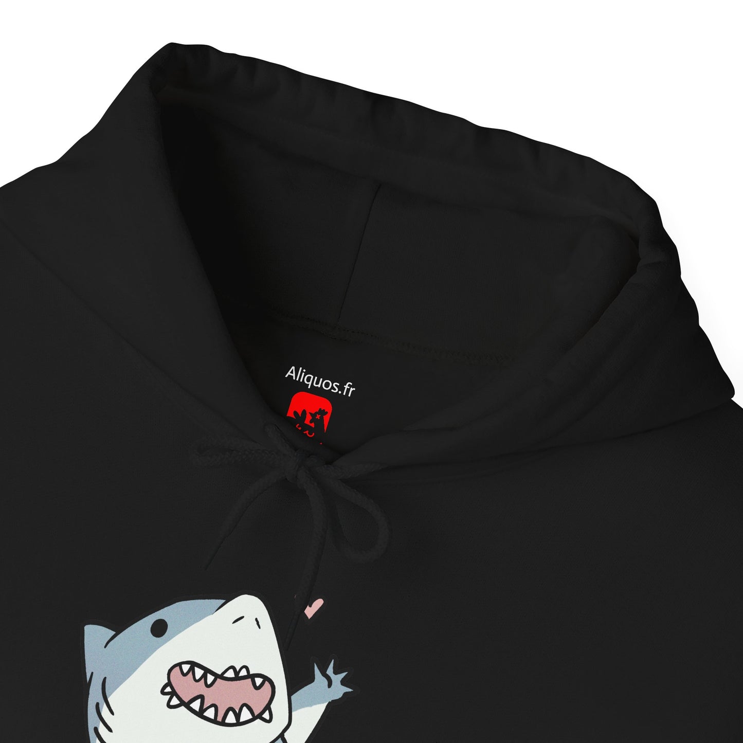 Unisex Hooded Sweatshirt - Cute Shark Wave - Aliquos