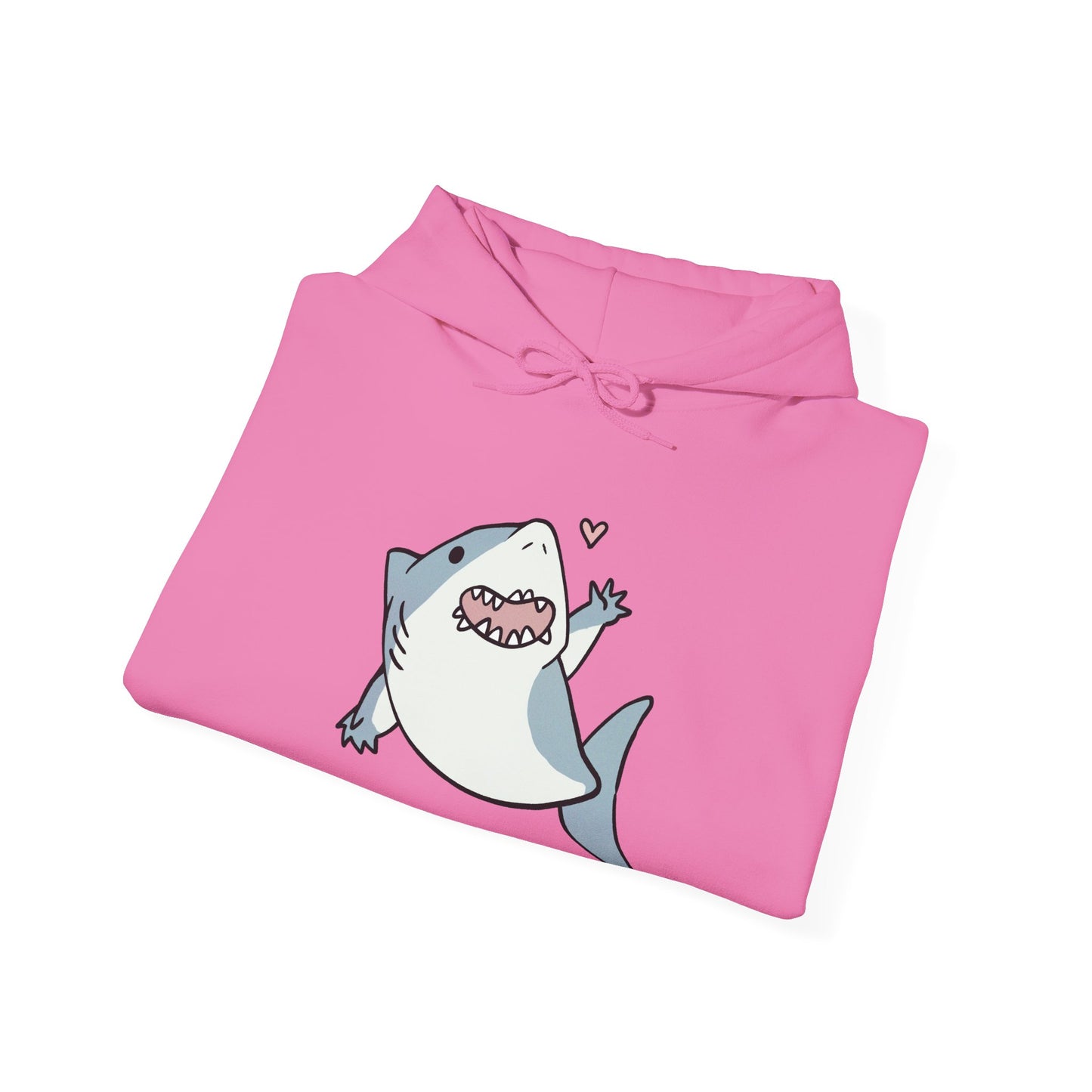 Unisex Hooded Sweatshirt - Cute Shark Wave - Aliquos