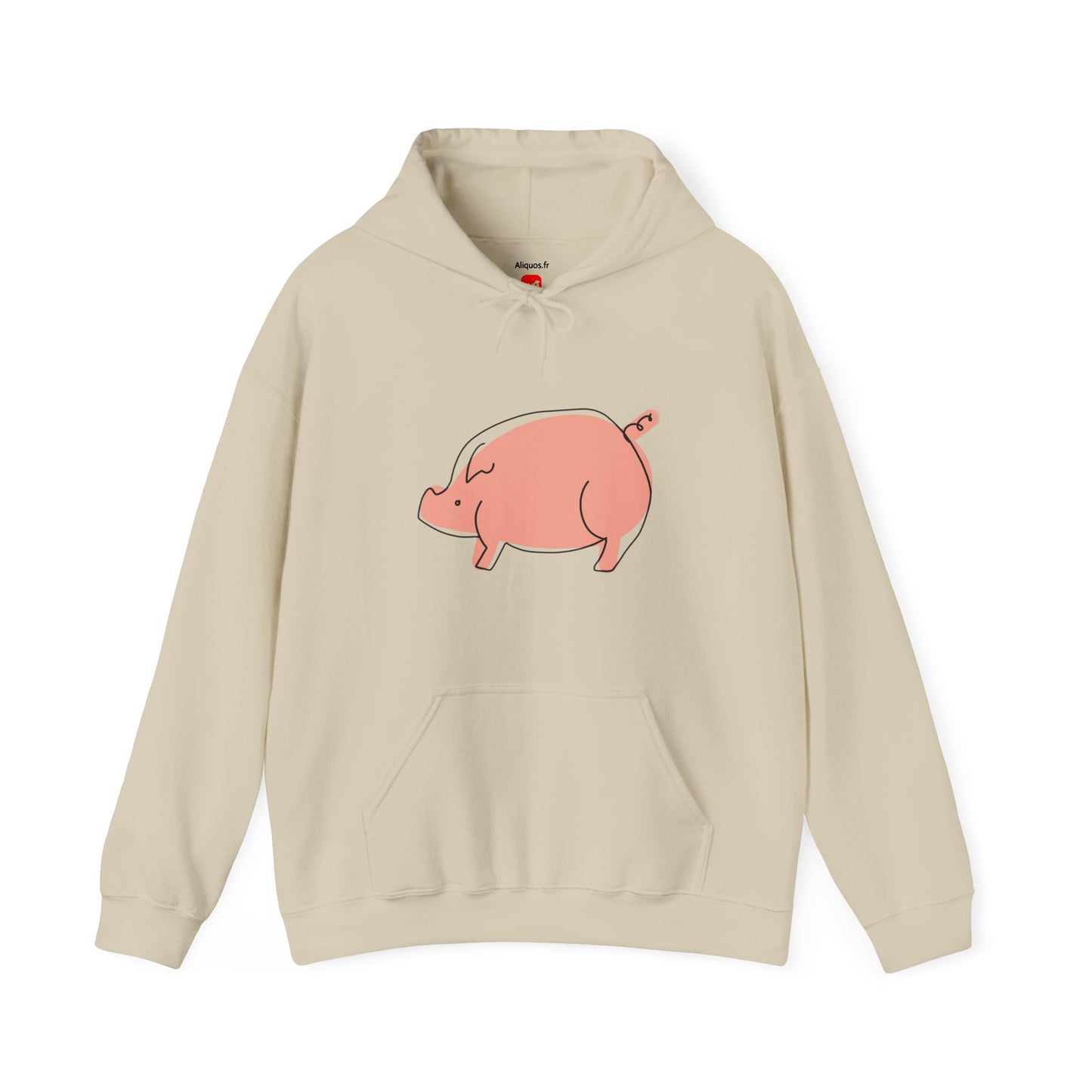 Chubby Piggy Unisex Hooded Sweatshirt - ALIQUOS