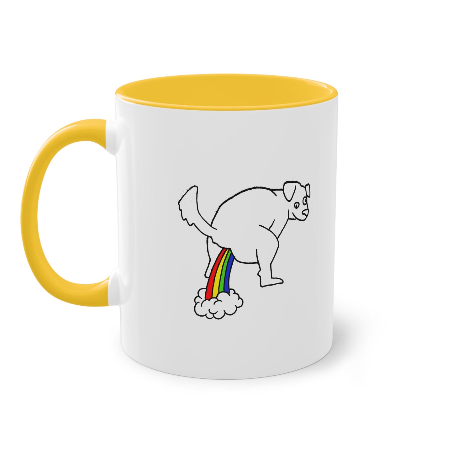 Two Tone Mug - Doggy Rainbow Factory - ALIQUOS