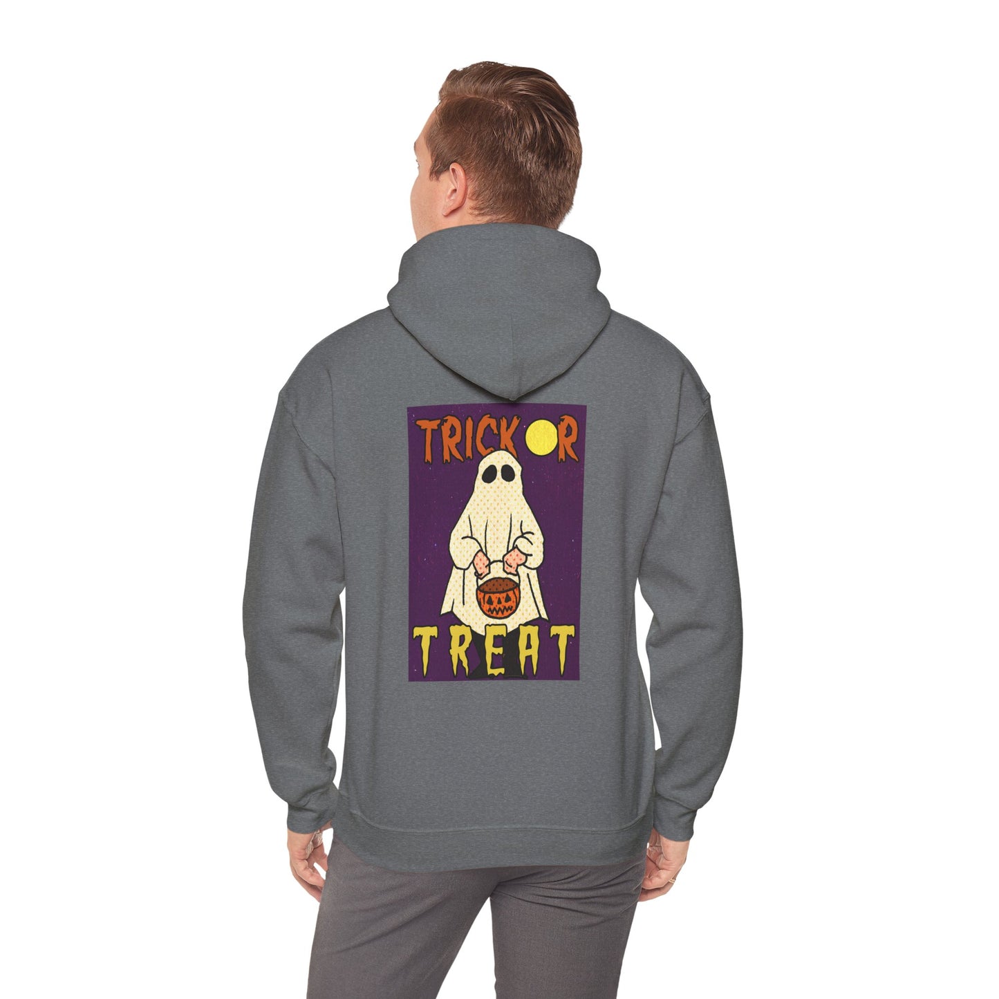 Sweat à capuche unisexe - Motif « Trick or Treat Ghost »