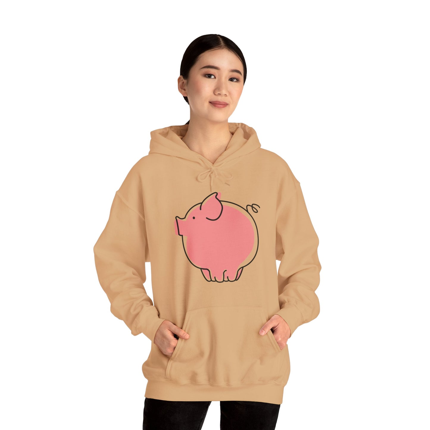 Pudgy Piggy Unisex Hooded Sweatshirt - ALIQUOS