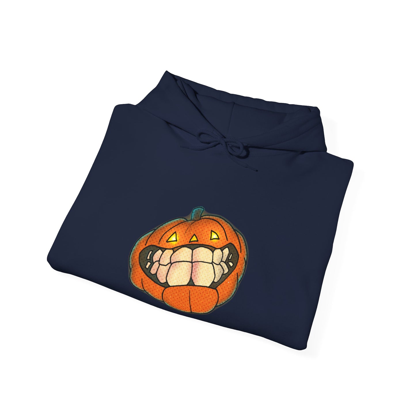 Sweat à capuche unisexe - Motif « citrouille souriante »