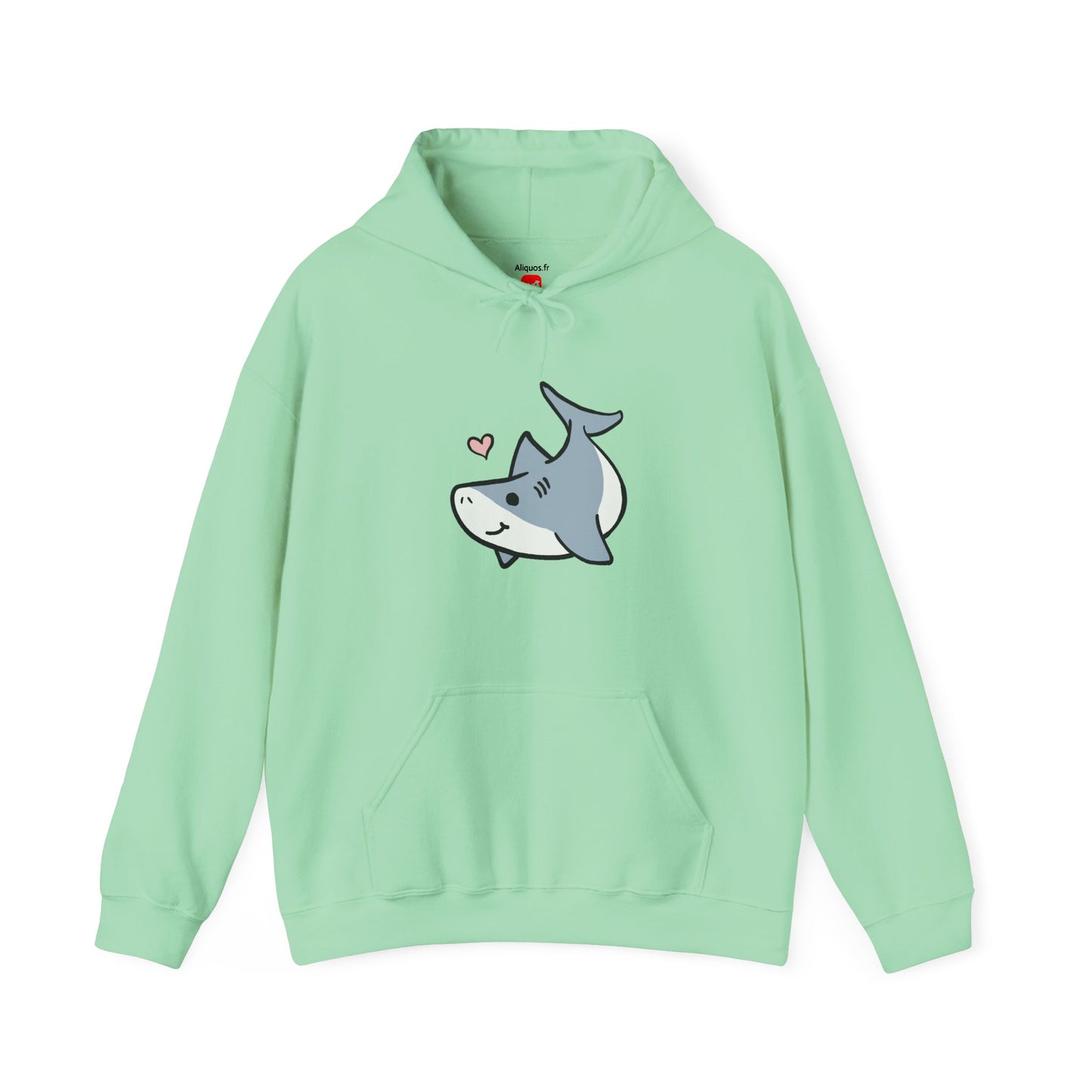 Sweat à capuche unisexe - Love Shark - Aliquos
