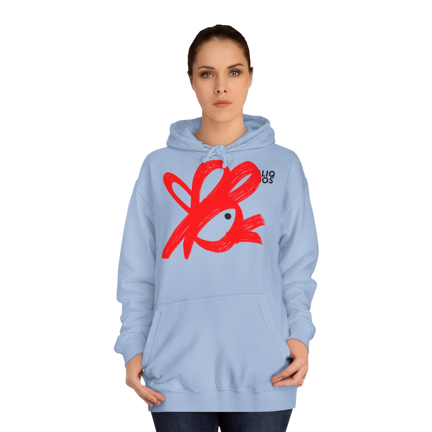 Unisex College Hoodie Painted Chicken - ALIQUOS