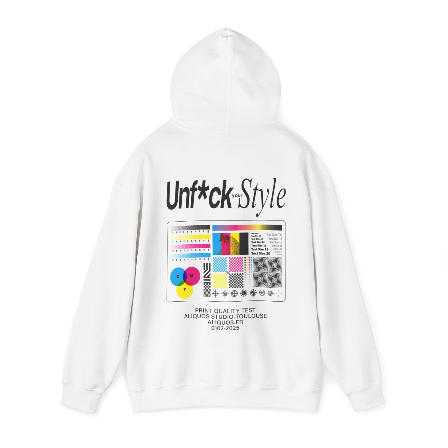Unisex Kapuzenpullover - Druck Test Design