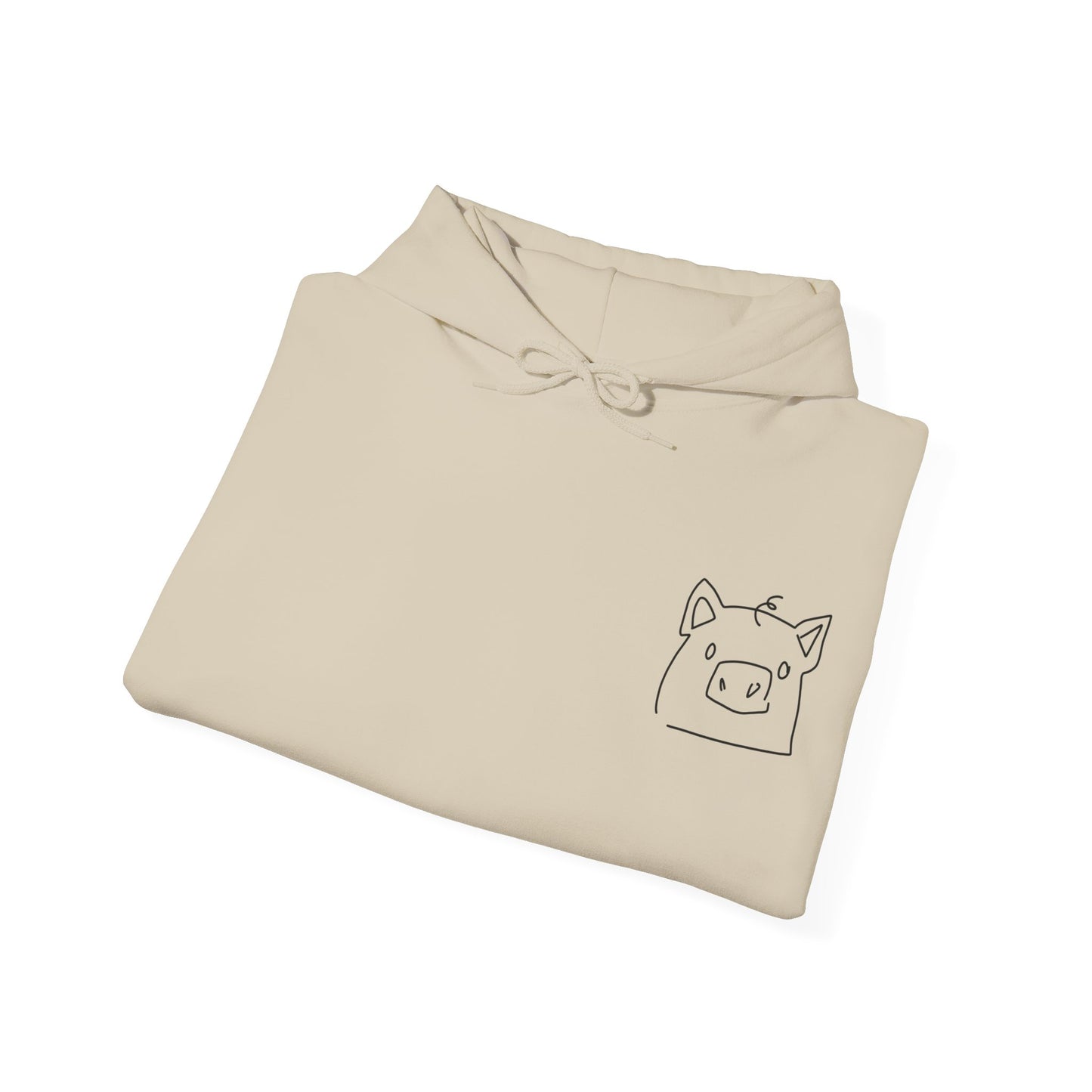 Piggy Face Unisex Hooded Sweatshirt - ALIQUOS
