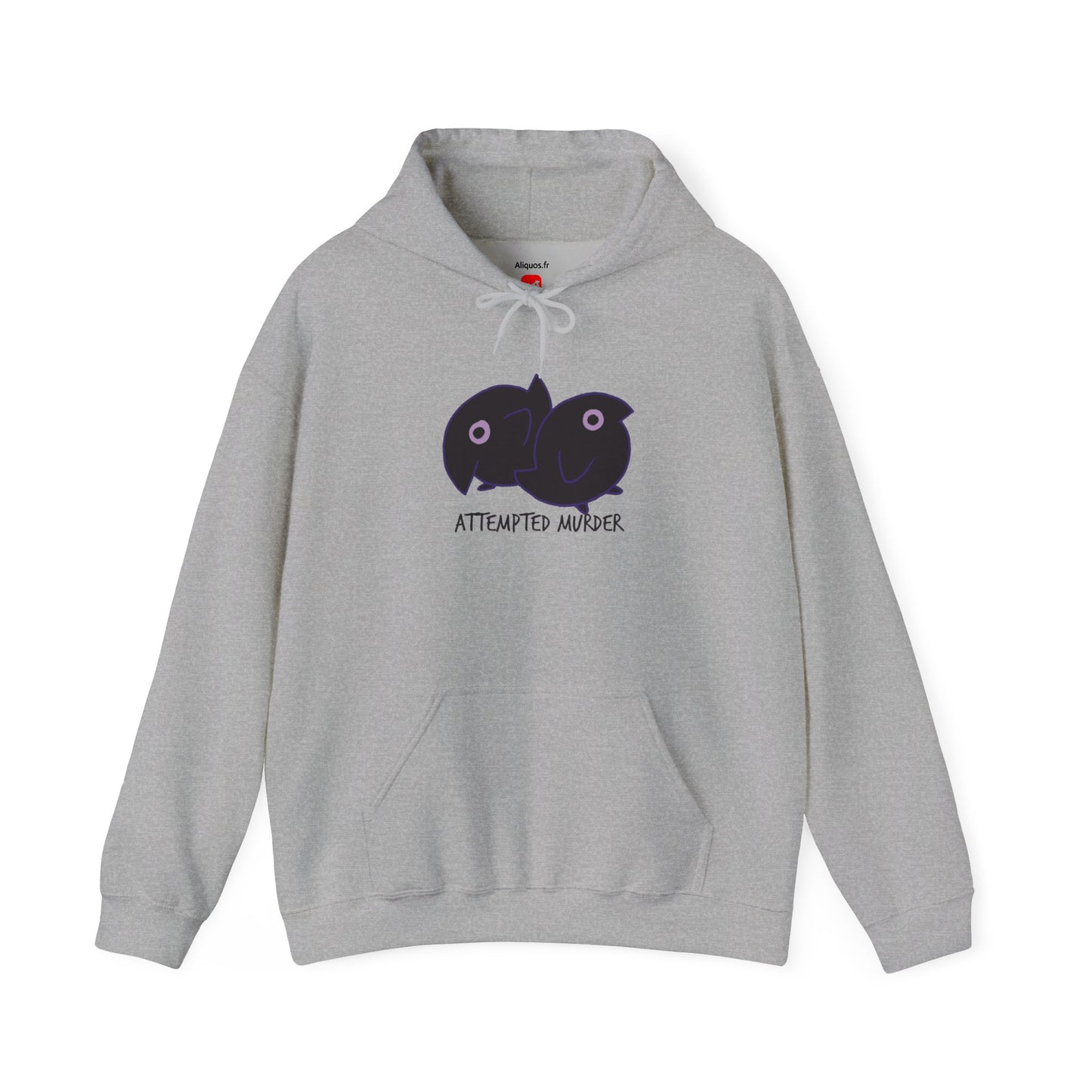 Unisex Hooded Sweatshirt - Attempted Murder Design - ALIQUOS