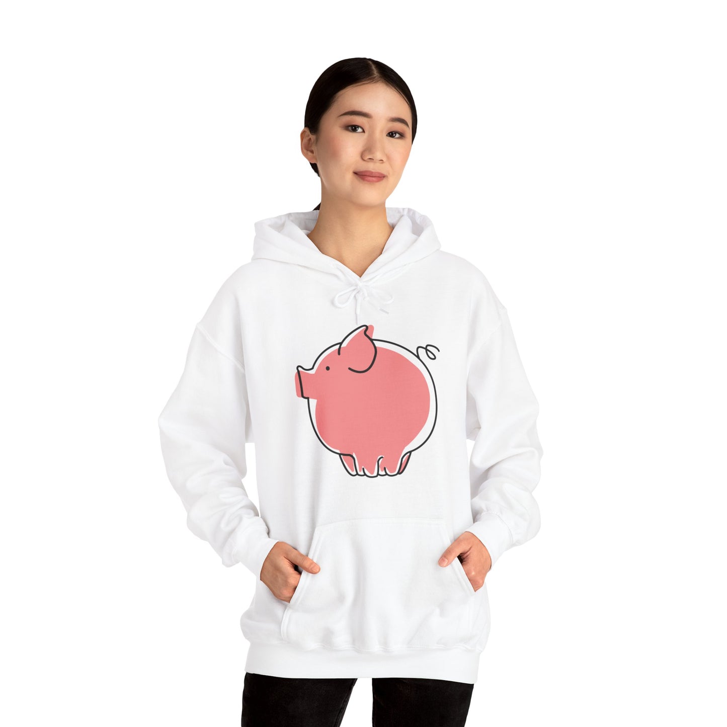 Pudgy Piggy Unisex Hooded Sweatshirt - ALIQUOS