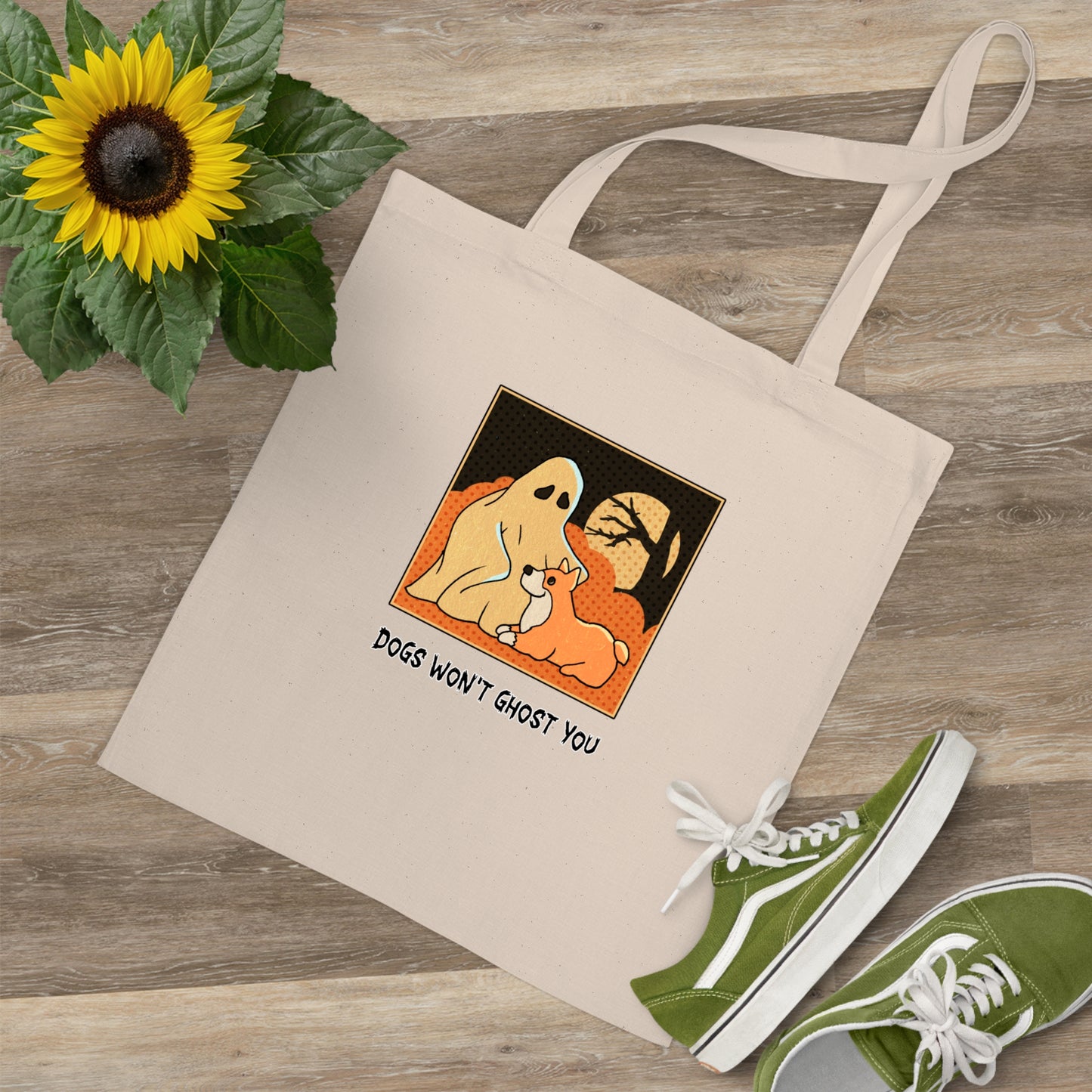 Tote Bag - 'Dogs Won't Ghost You' - ALIQUOS