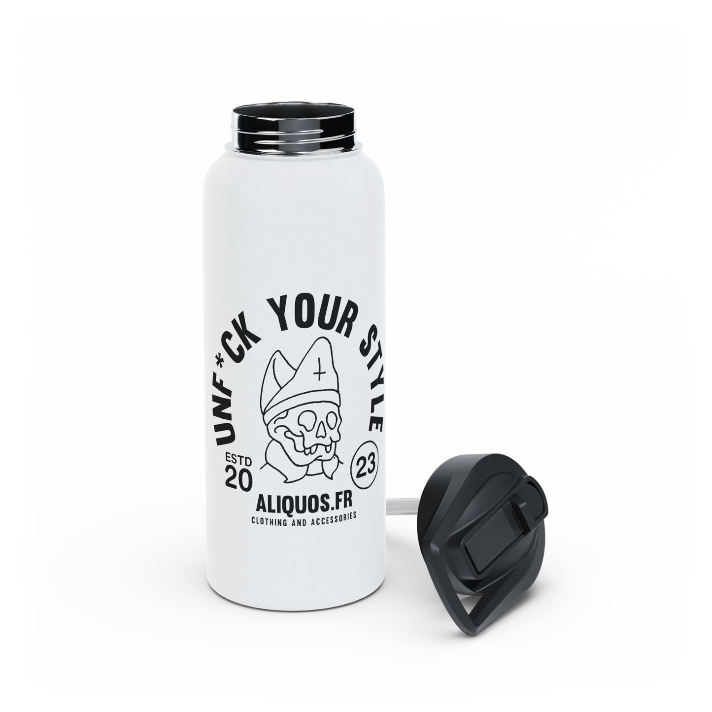 Evil Bishop Stainless Steel Water Bottle, Standard Lid - ALIQUOS