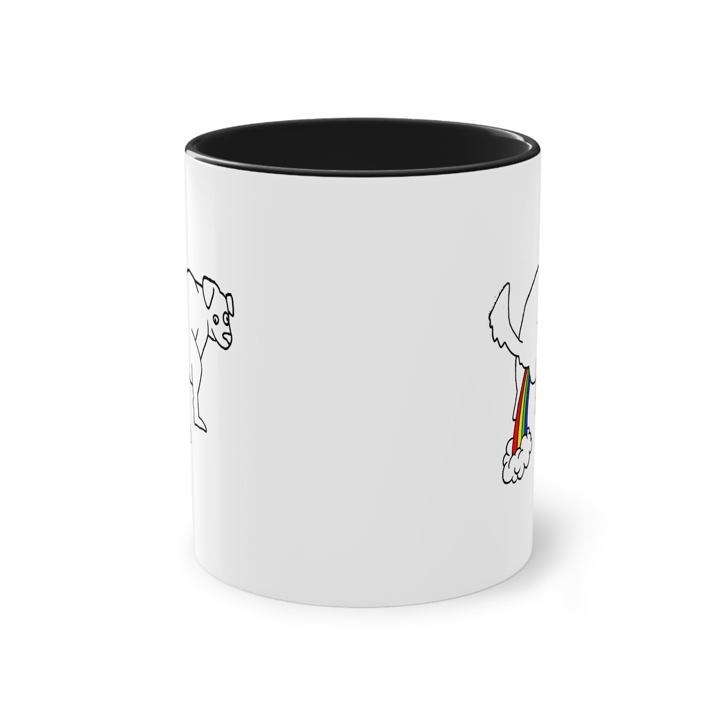 Two Tone Mug - Doggy Rainbow Factory - ALIQUOS