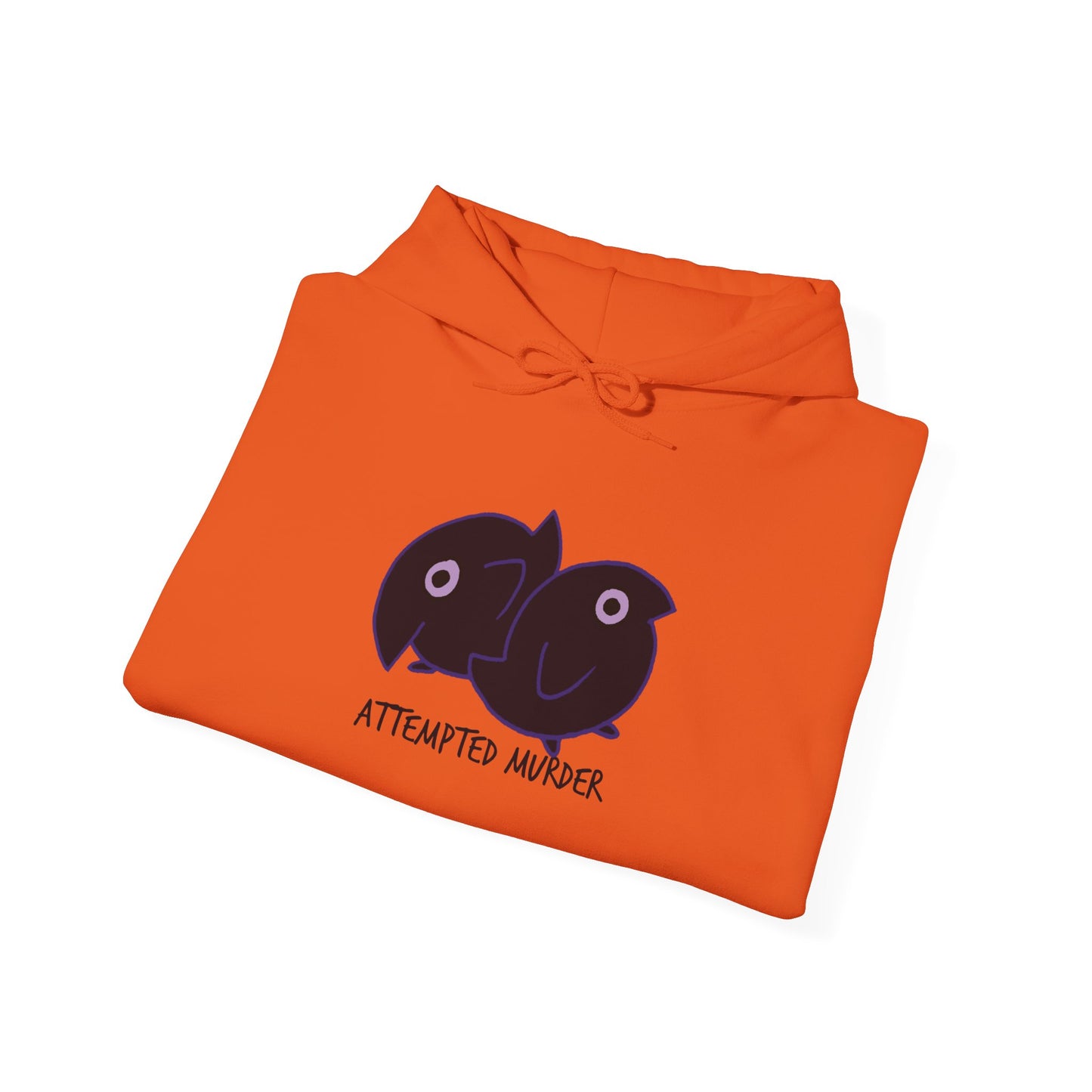 Unisex Hooded Sweatshirt - Attempted Murder Design - ALIQUOS