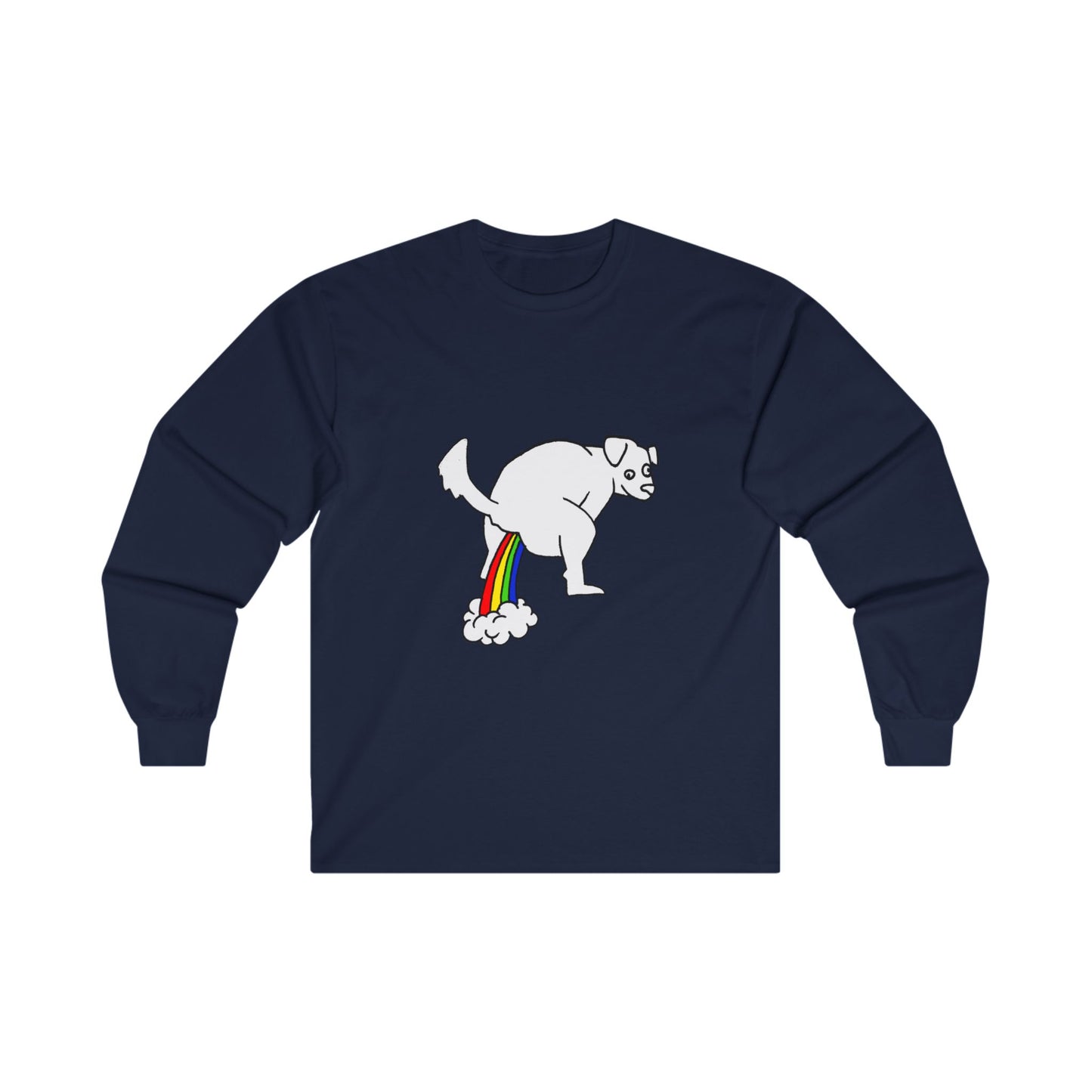 Long Sleeve Tee - Doggy Rainbow Factory - ALIQUOS