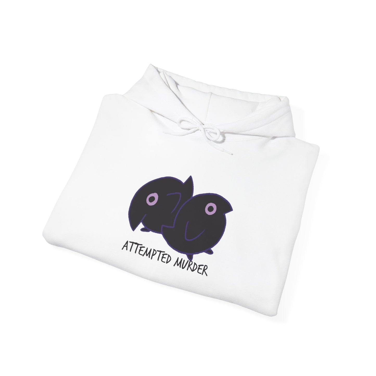 Unisex Hooded Sweatshirt - Attempted Murder Design - ALIQUOS