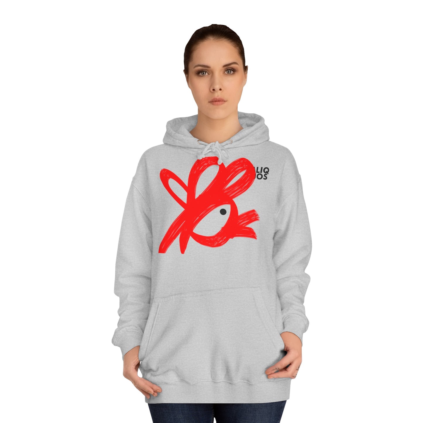 Unisex College Hoodie Painted Chicken - ALIQUOS