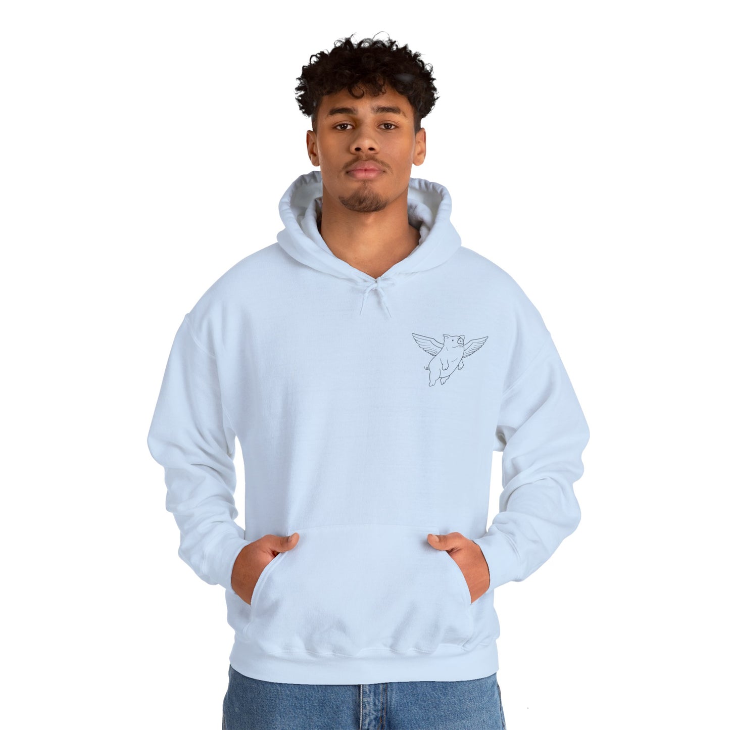 Sweat à capuche unisexe Flying Piggy
