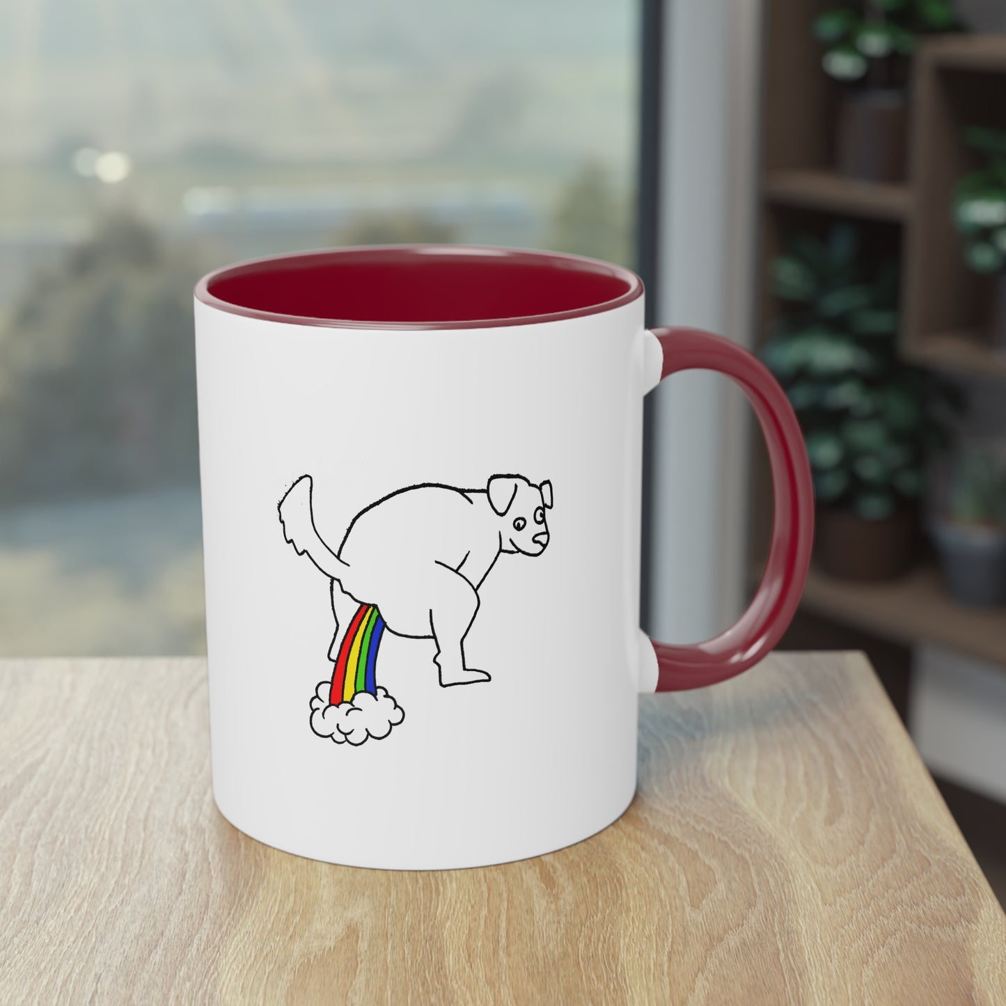 Two Tone Mug - Doggy Rainbow Factory - ALIQUOS