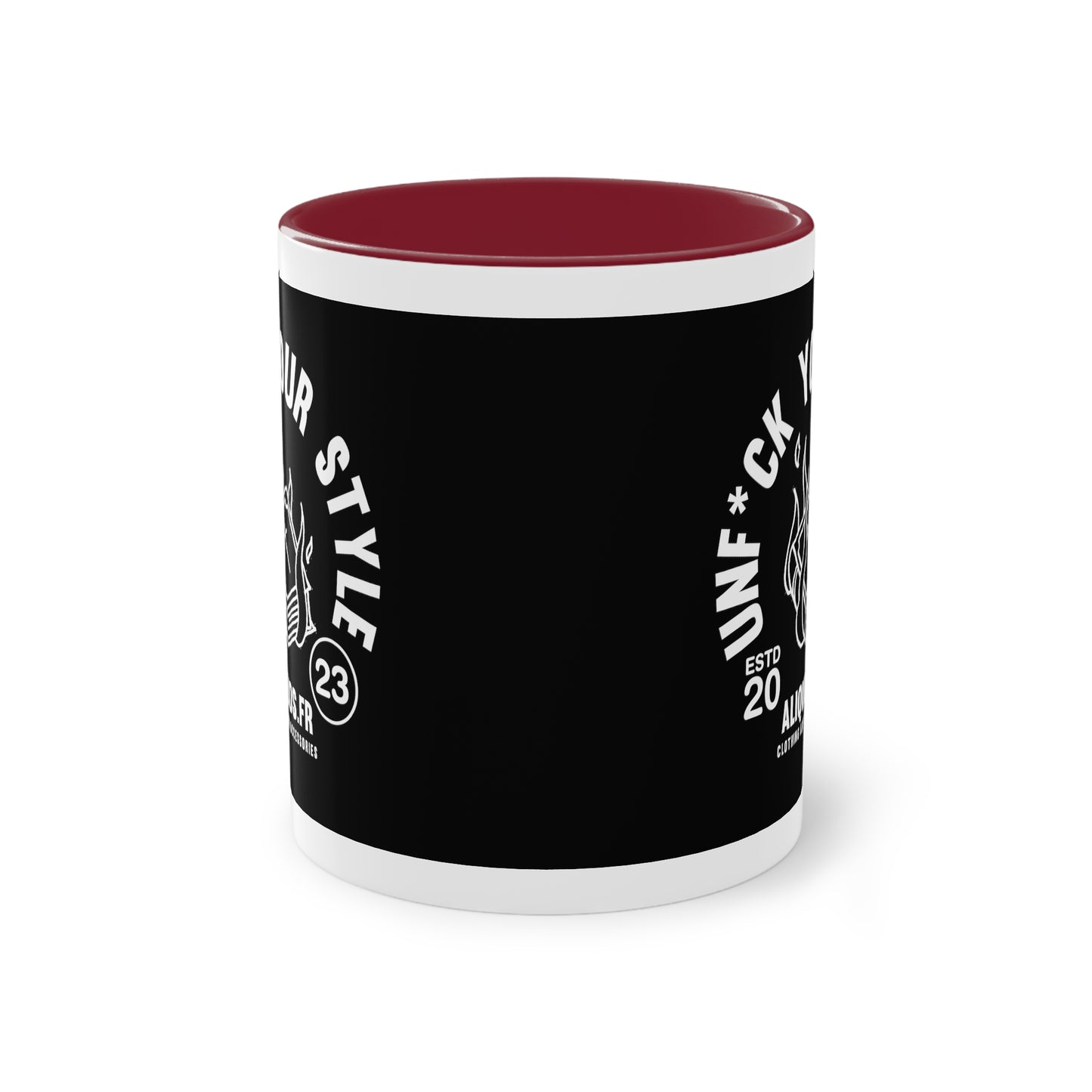 Burning Book Two-Tone Coffee Mug, 11oz - ALIQUOS