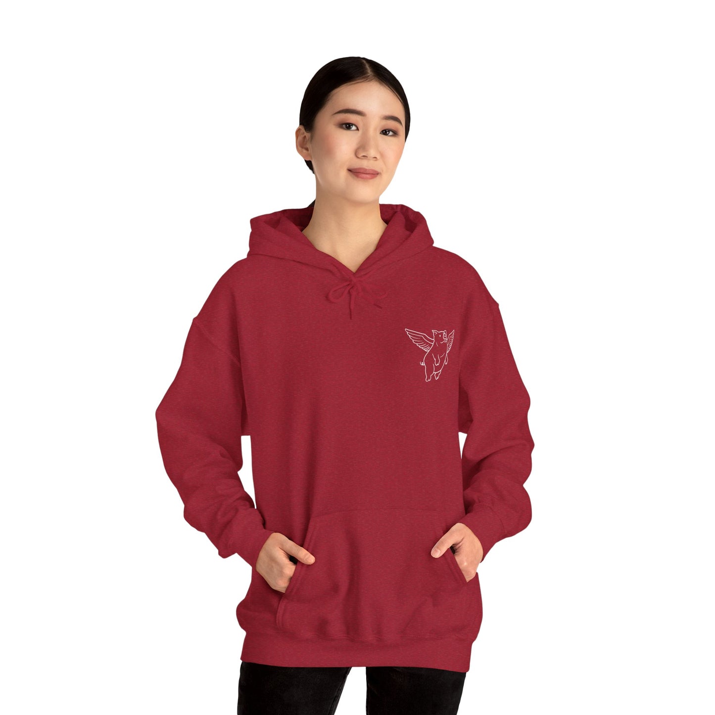Sweat à capuche unisexe Flying Piggy