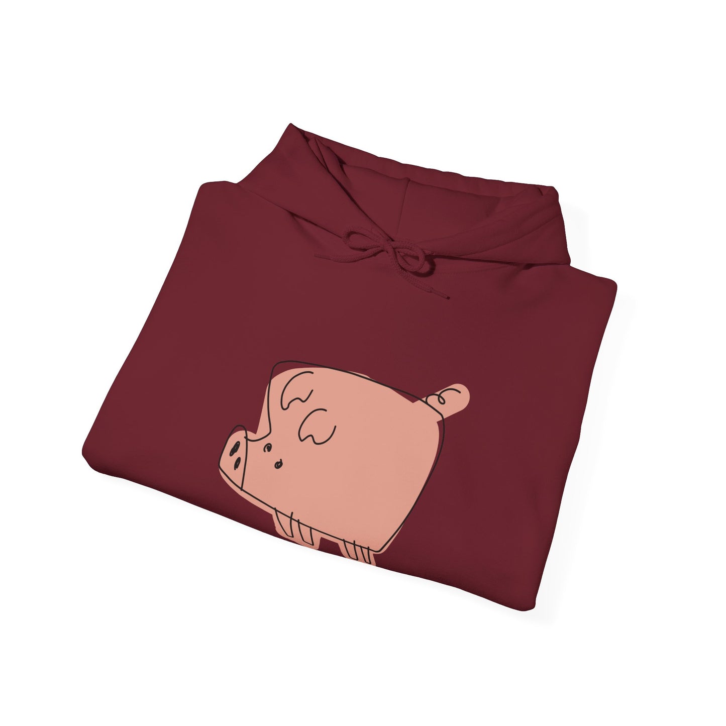 Blocky Piggy Unisex Hooded Sweatshirt - ALIQUOS