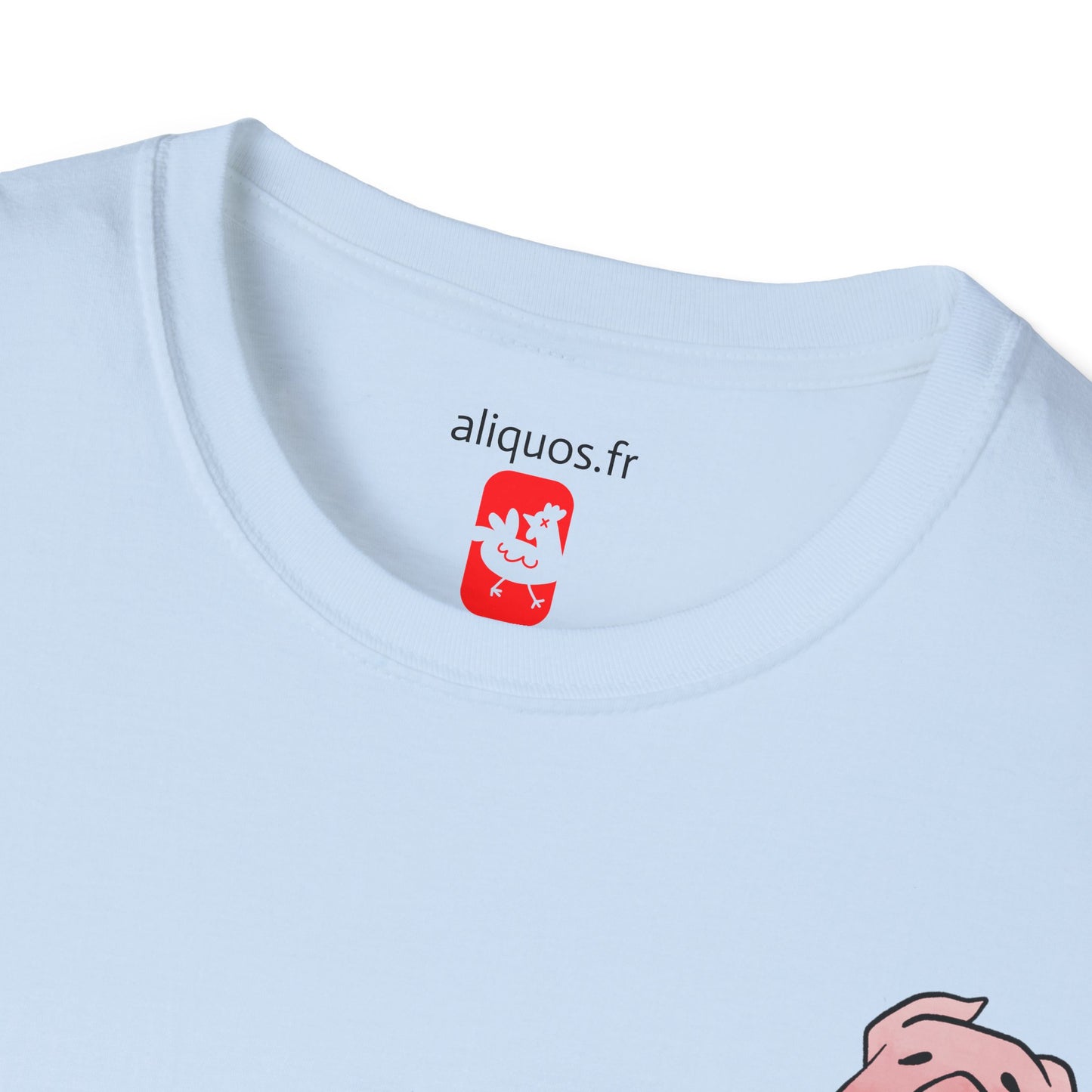 Unisex T-Shirt - Piggy Head - Aliquos
