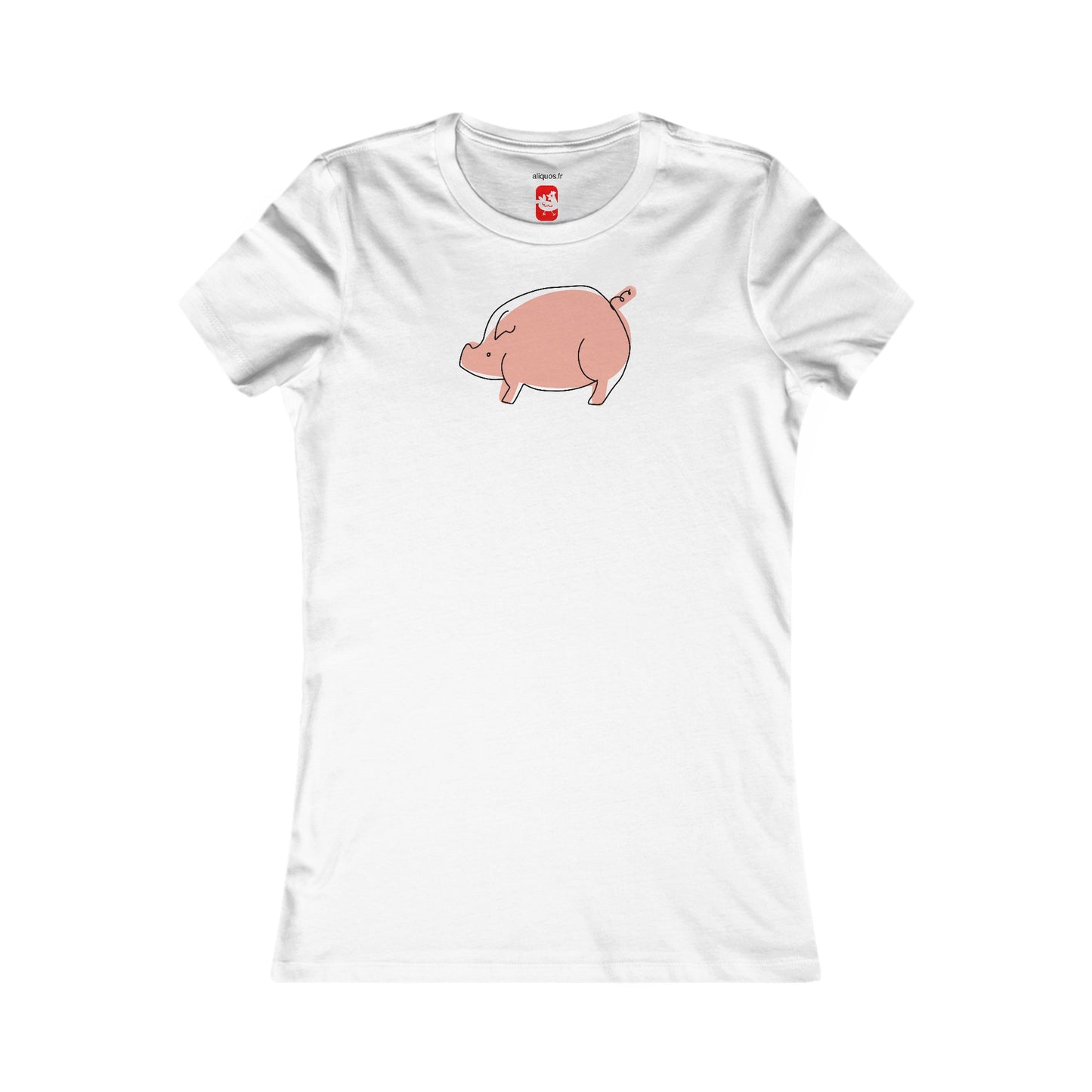 Chubby Piggy Women's fitted Tee - ALIQUOS