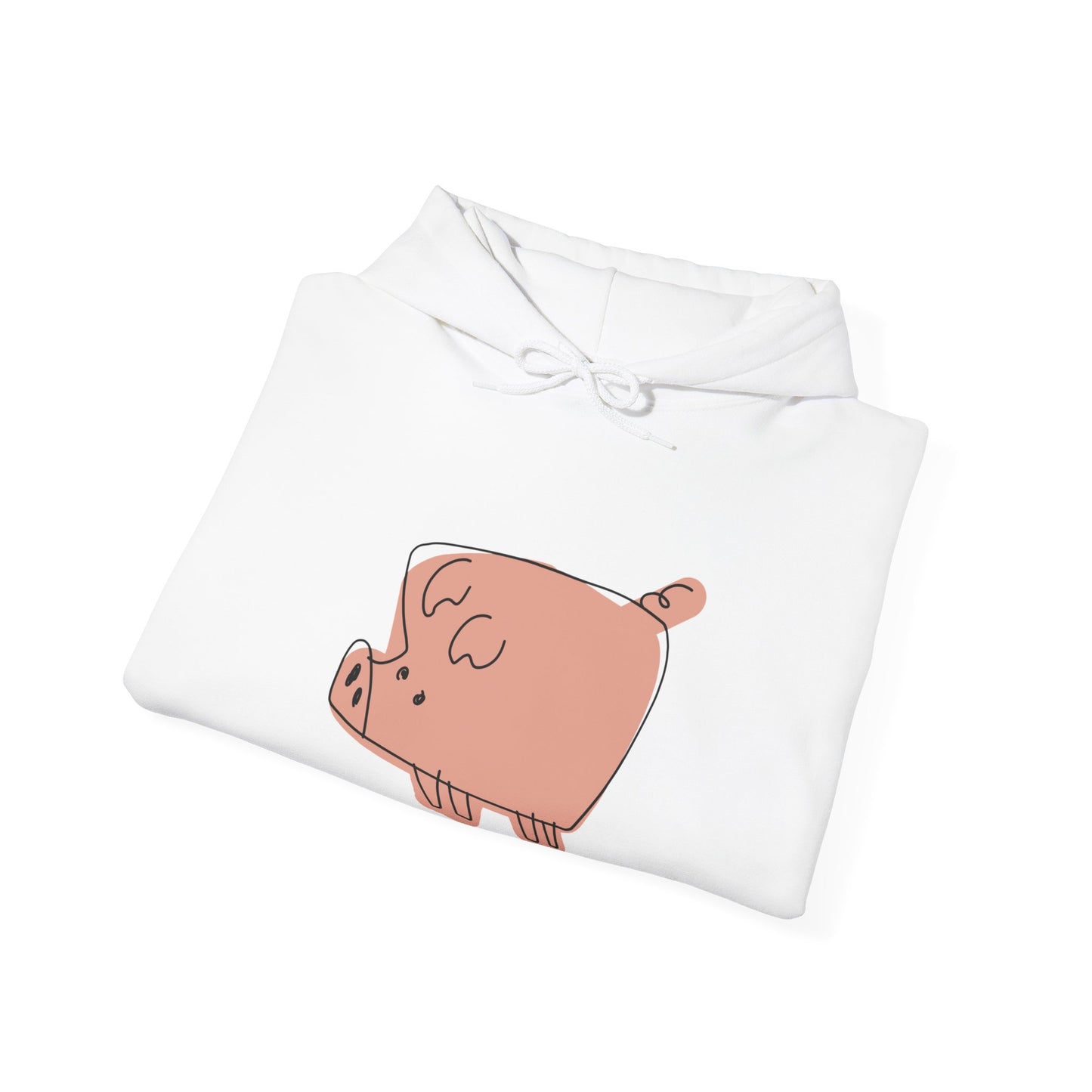 Blocky Piggy Unisex Hooded Sweatshirt - ALIQUOS