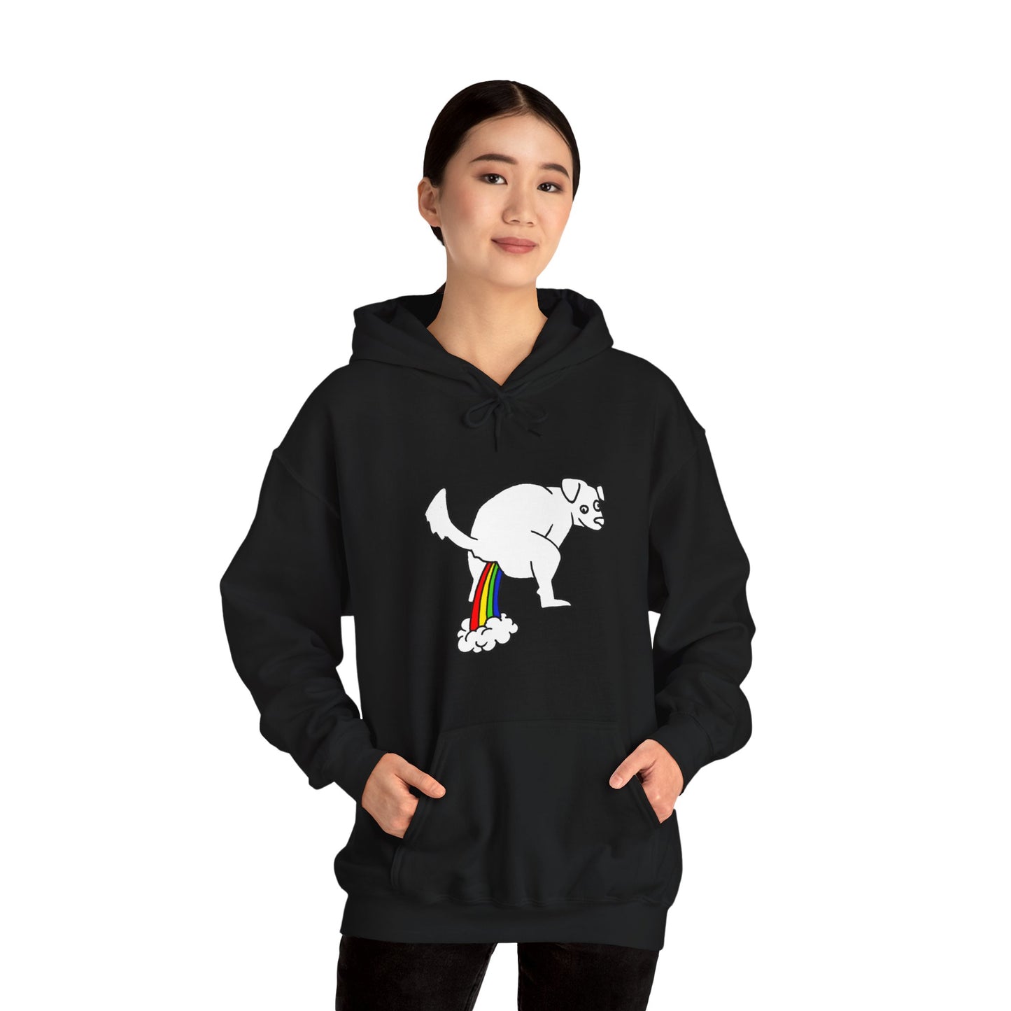 Unisex Hooded Sweatshirt - Doggy Rainbow Factory - ALIQUOS