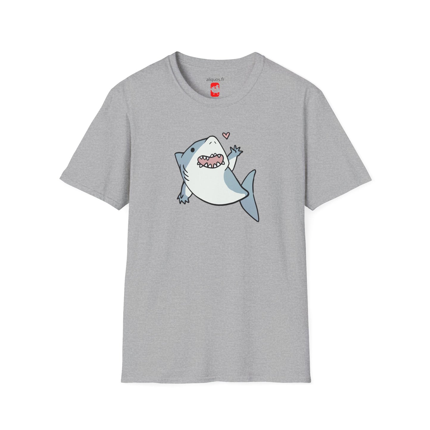 Unisex T-Shirt - Cute Little Shark Wave - Aliquos