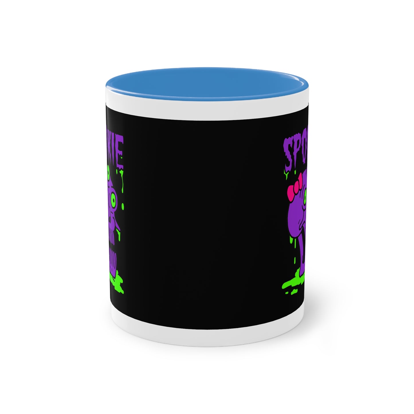 Two Tone Mug - Three-Eyed Skull 'Spookie' Design - ALIQUOS
