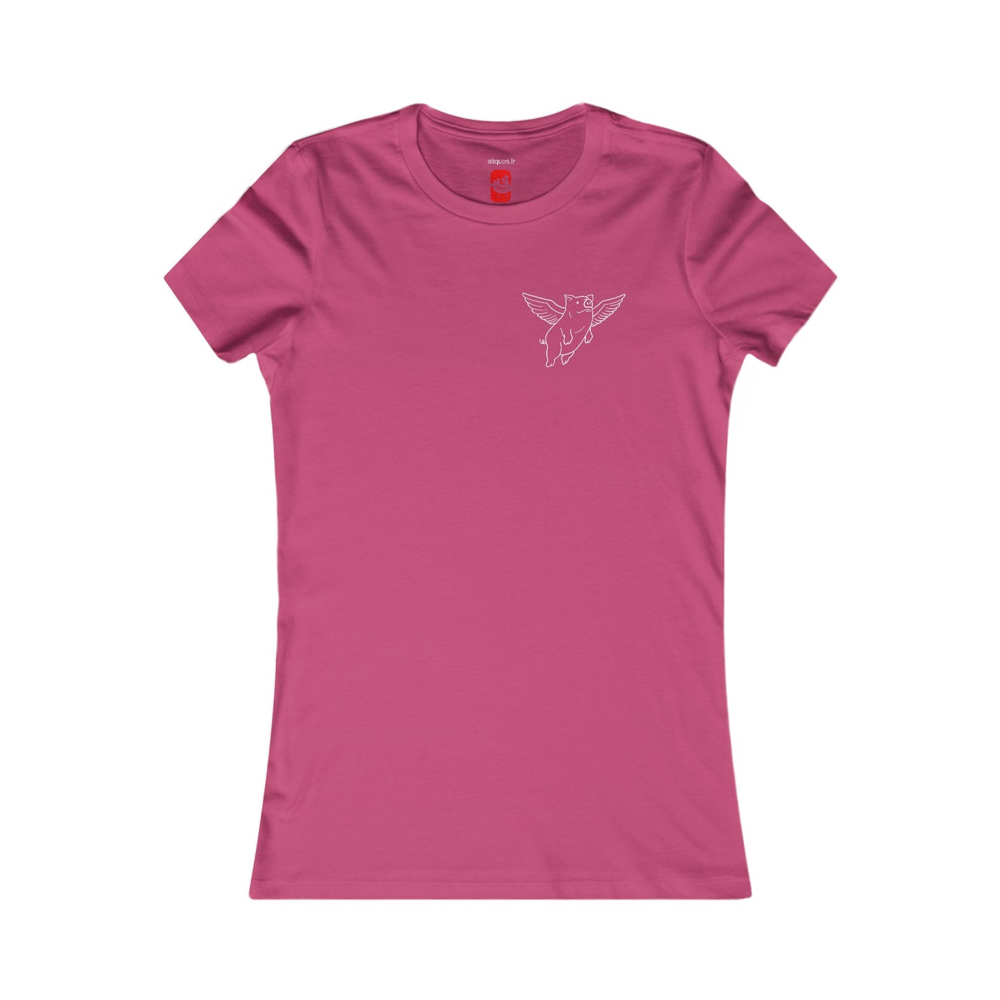 Flying Piggy Women's fitted Tee - ALIQUOS