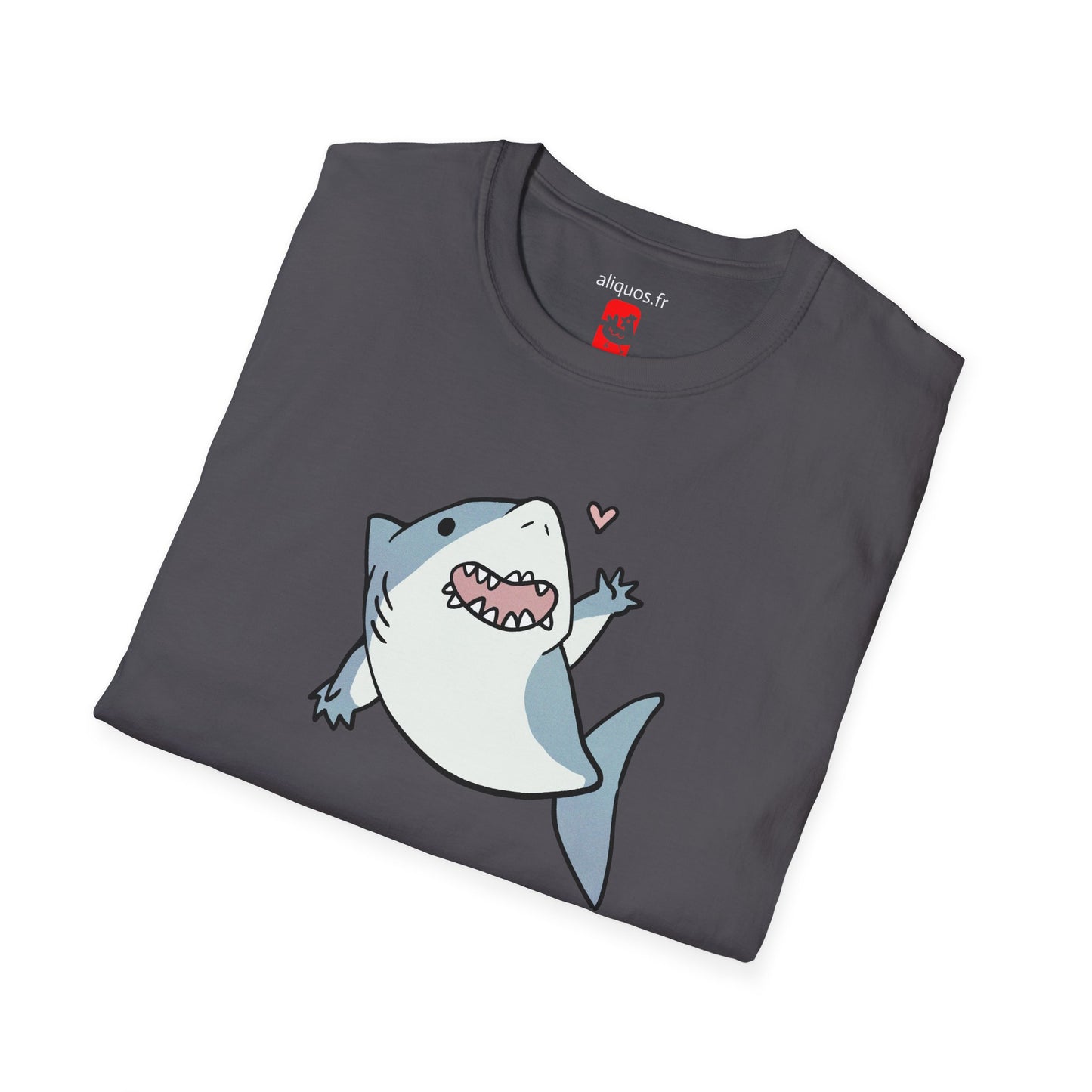 Unisex T-Shirt - Cute Little Shark Wave - Aliquos