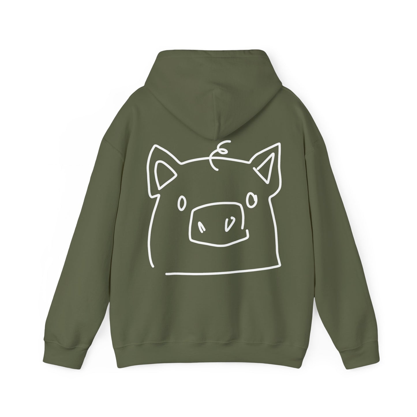 Piggy Face Unisex Hooded Sweatshirt - ALIQUOS