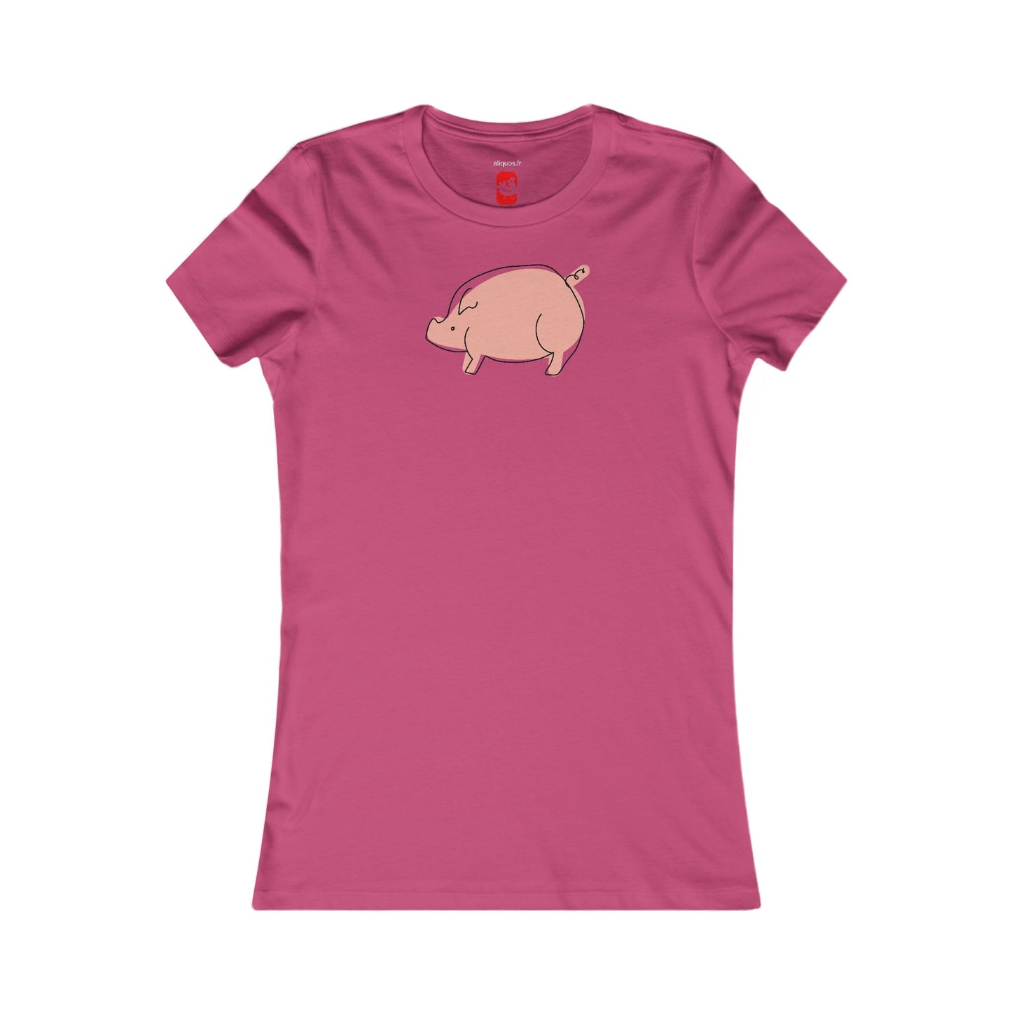 Chubby Piggy Women's fitted Tee - ALIQUOS