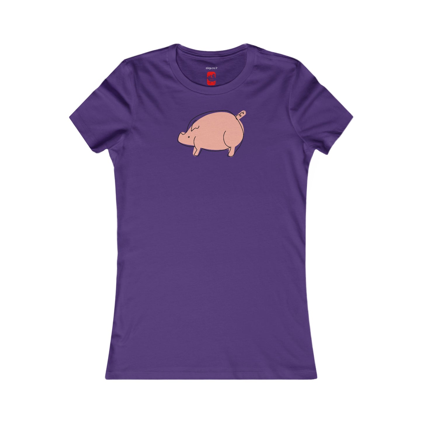 Chubby Piggy Women's fitted Tee - ALIQUOS