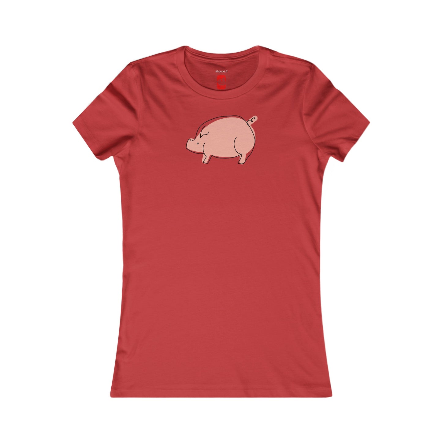 Chubby Piggy Women's fitted Tee - ALIQUOS