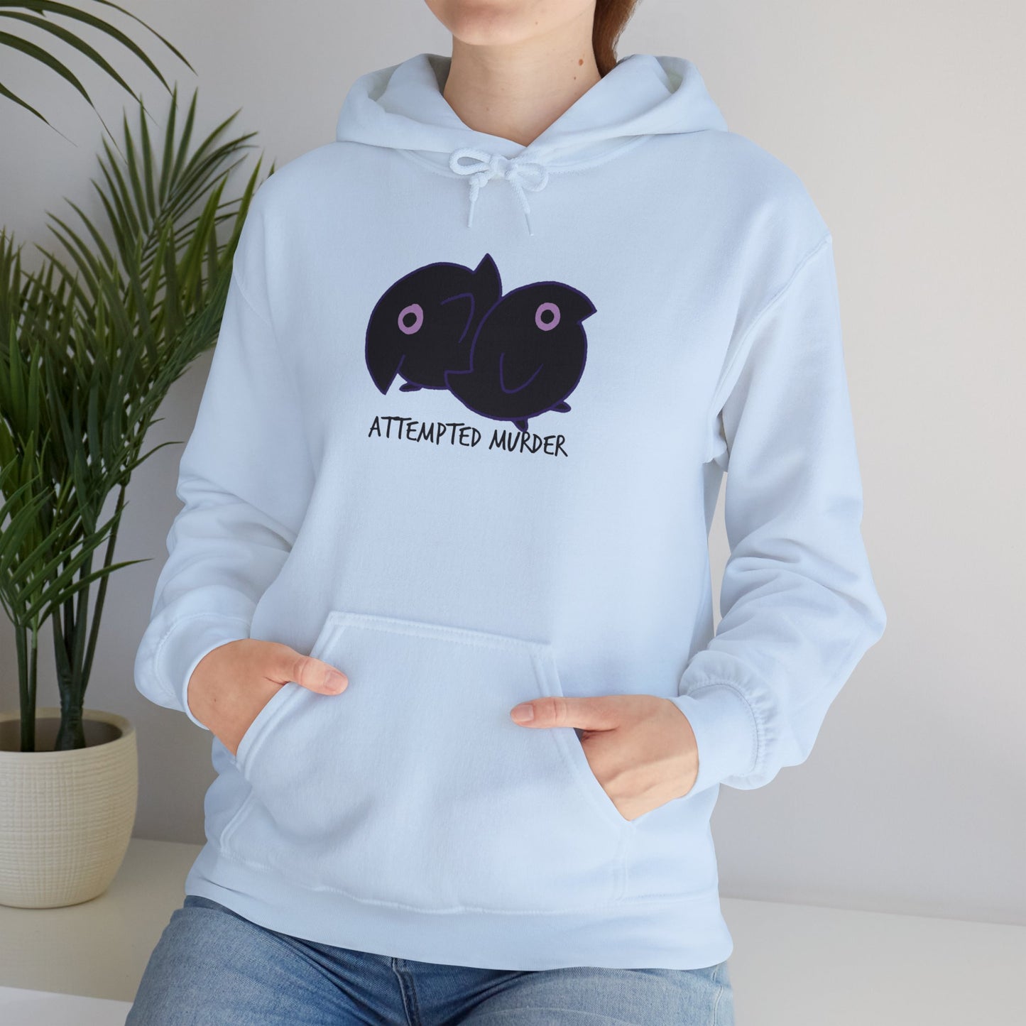 Unisex Hooded Sweatshirt - Attempted Murder Design - ALIQUOS
