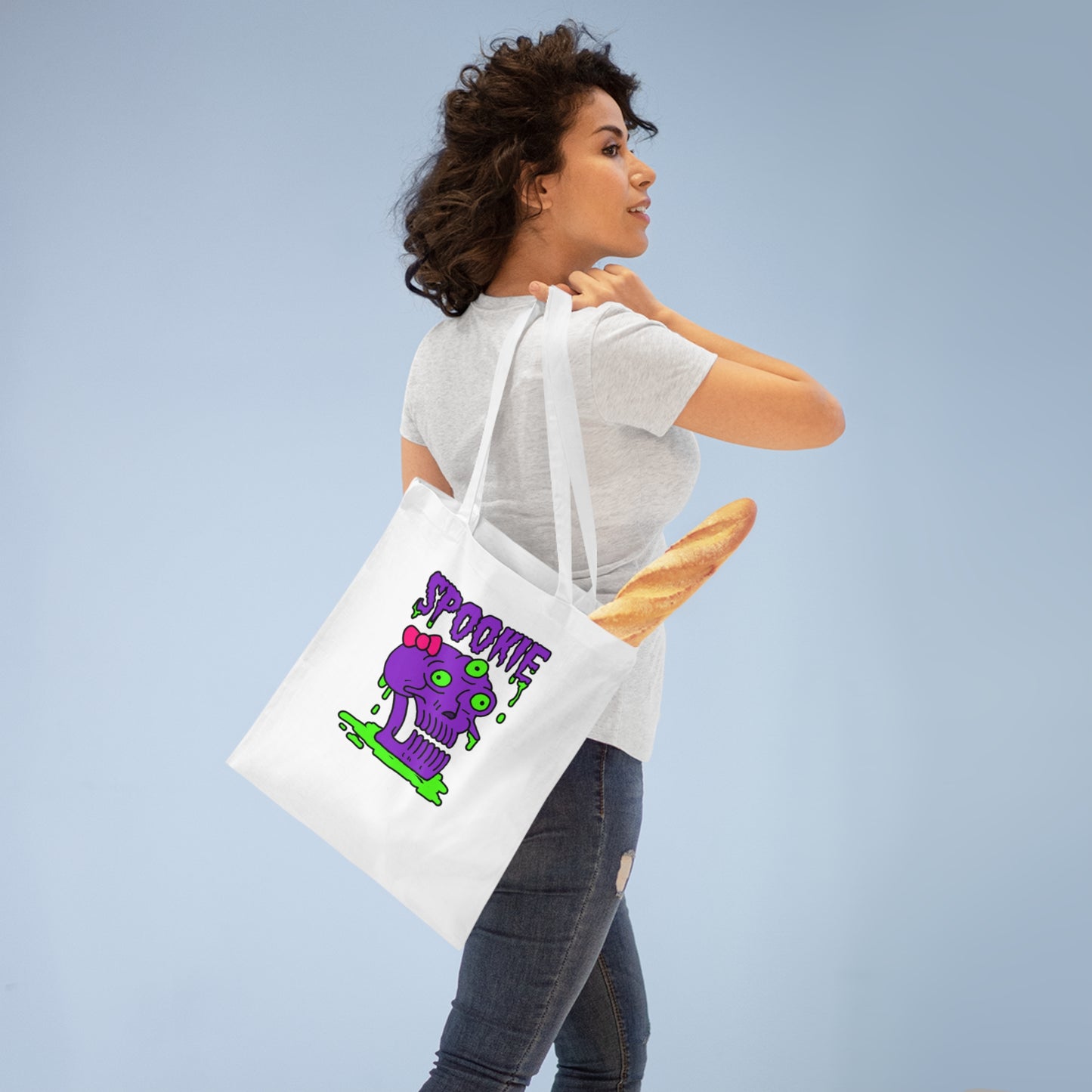 Tote Bag - Three-Eyed Skull 'Spookie' Design - ALIQUOS