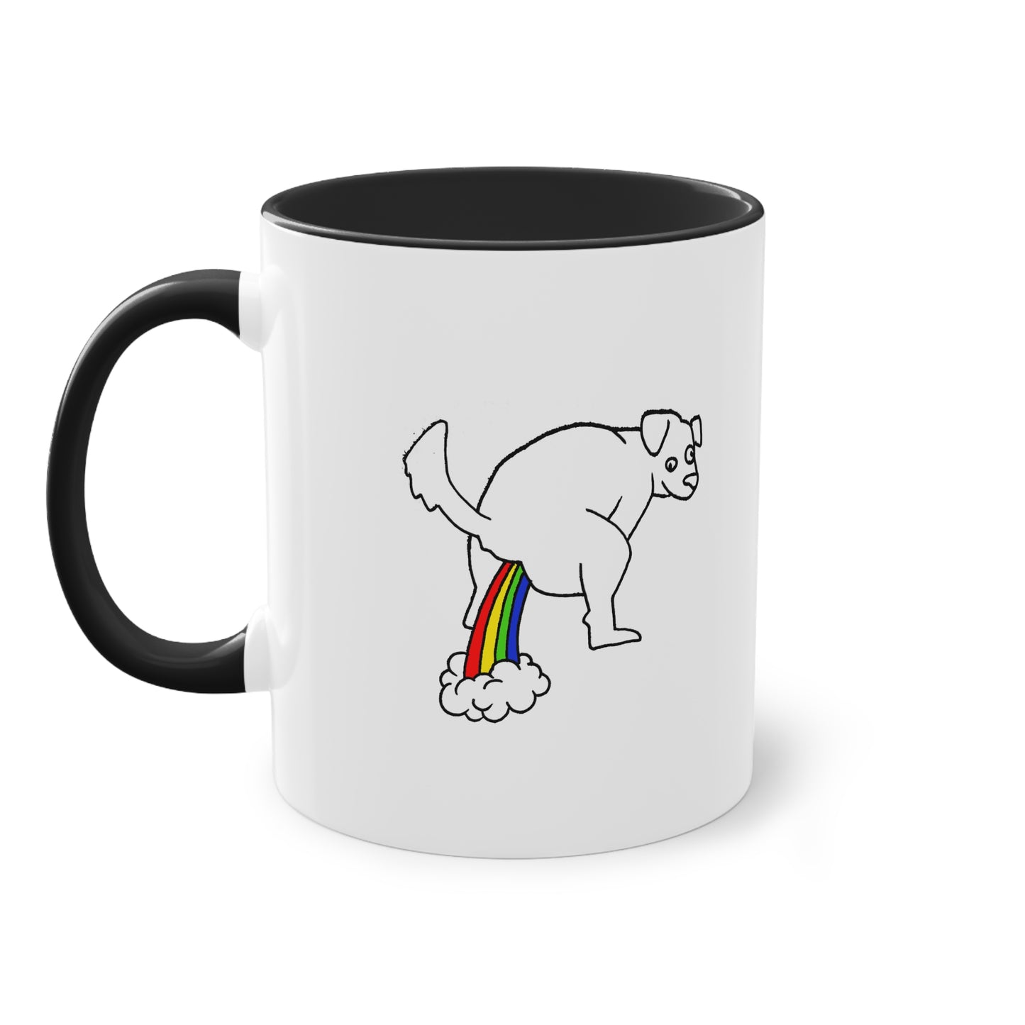 Two Tone Mug - Doggy Rainbow Factory - ALIQUOS